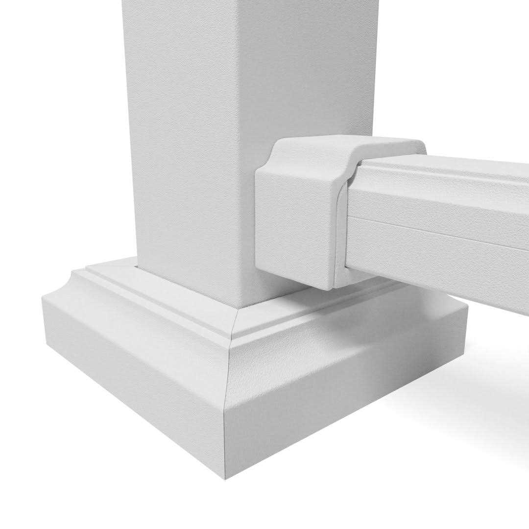 Ultra Max 2.5 in. x 2.5 in. x Textured Powder Coated Aluminum Deck Post Kit - Inhomebuy