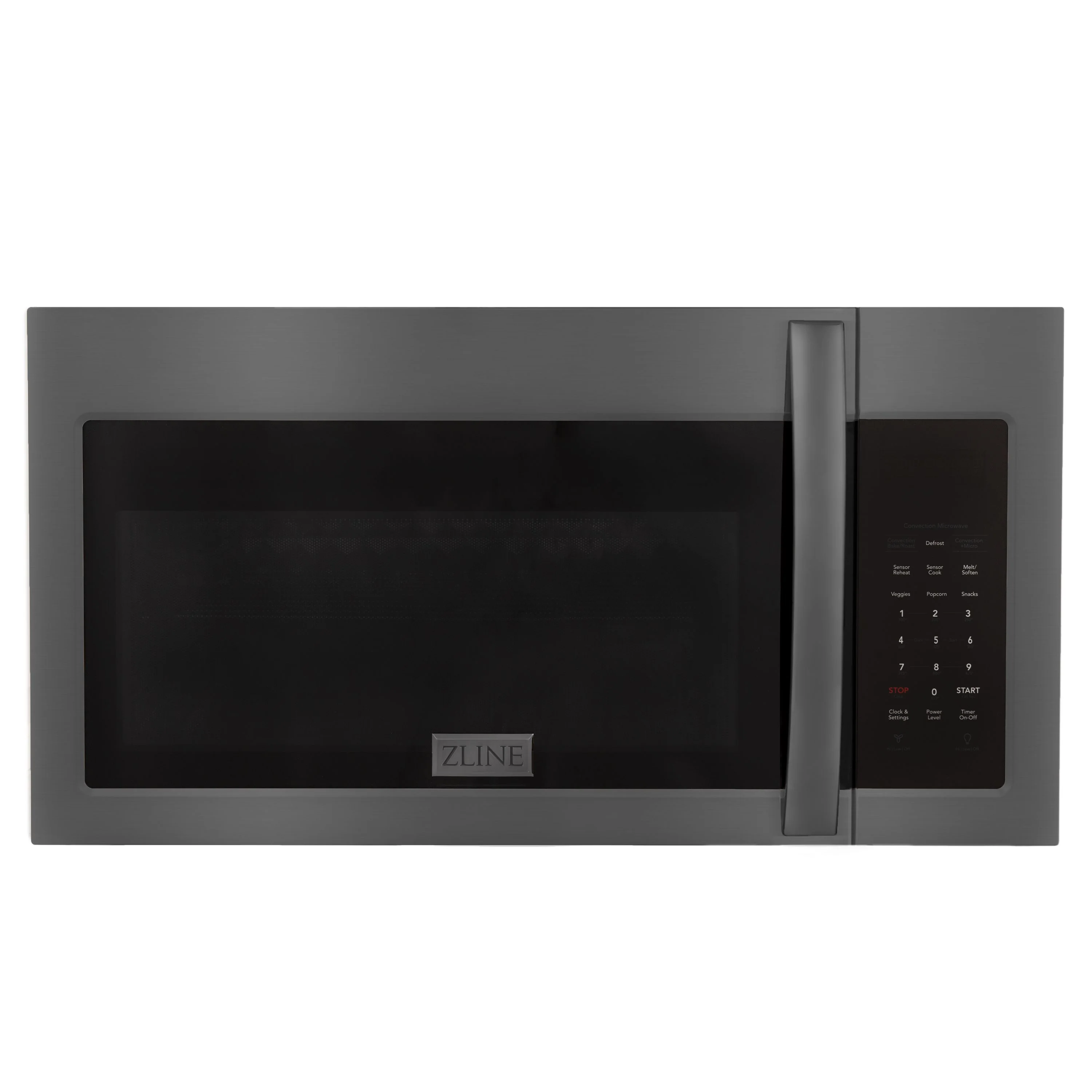 ZLINE Over the Range Convection Microwave Oven in Black Stainless Steel with Modern Handle and Sensor Cooking, MWO-OTR-30-BS - Inhomebuy