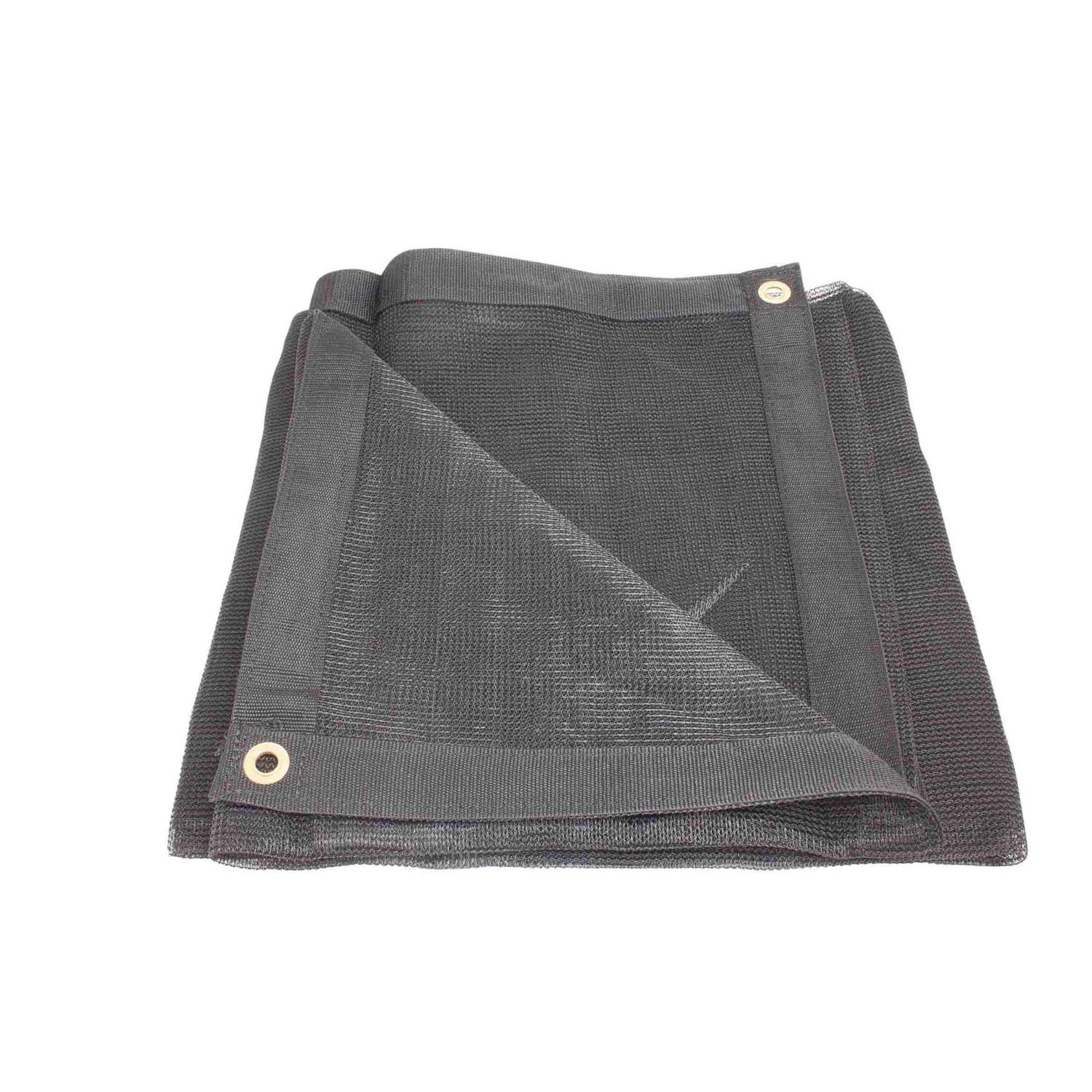 Mytee Products Black Heavy Duty 6 Oz 70% Shade Mesh Tarps with Grommets ROLL-Off - Inhomebuy