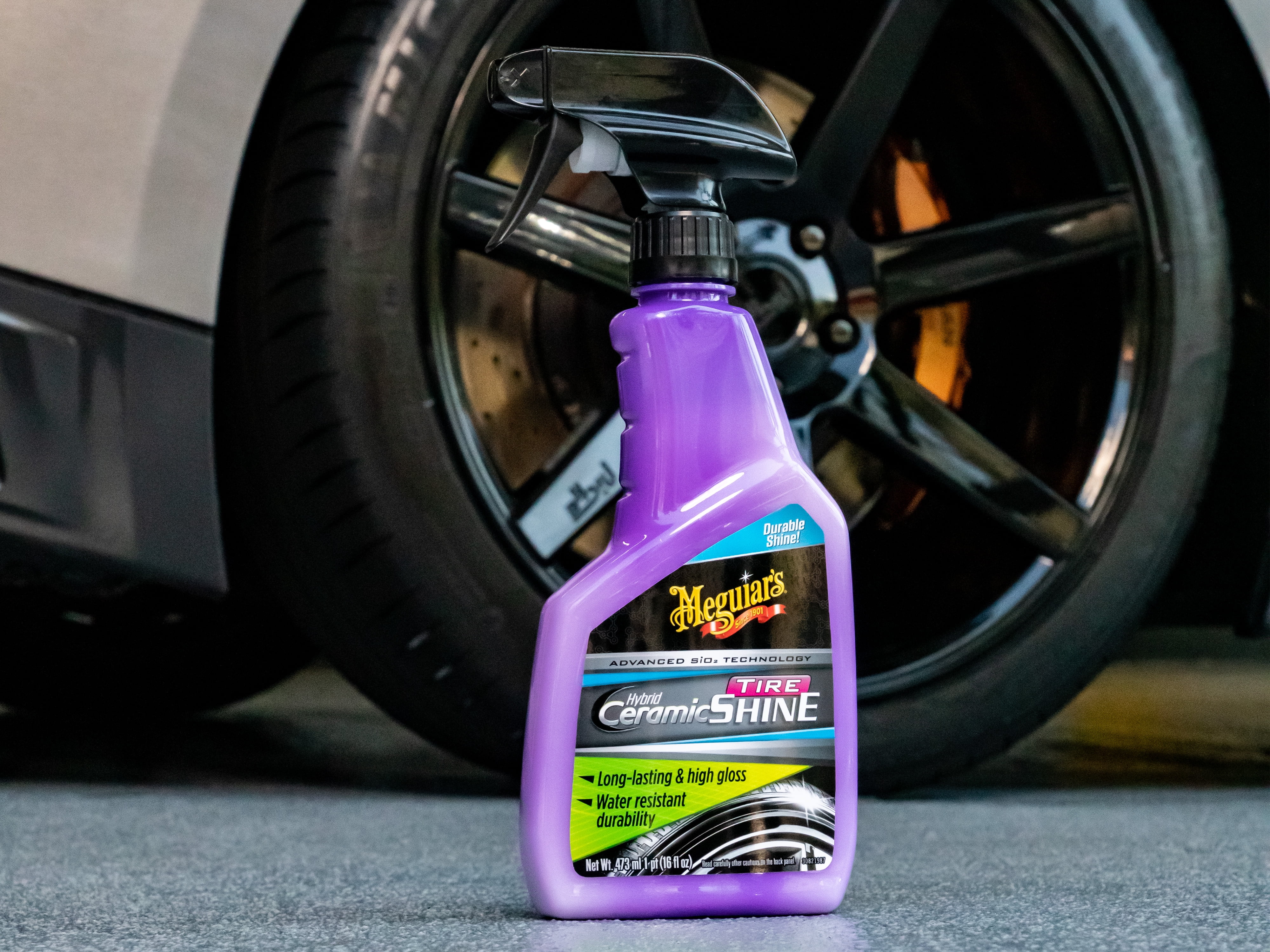 Meguiar's Hybrid Ceramic Tire Shine, Durable High Gloss Shine that Lasts, G230416, 16 oz - Inhomebuy