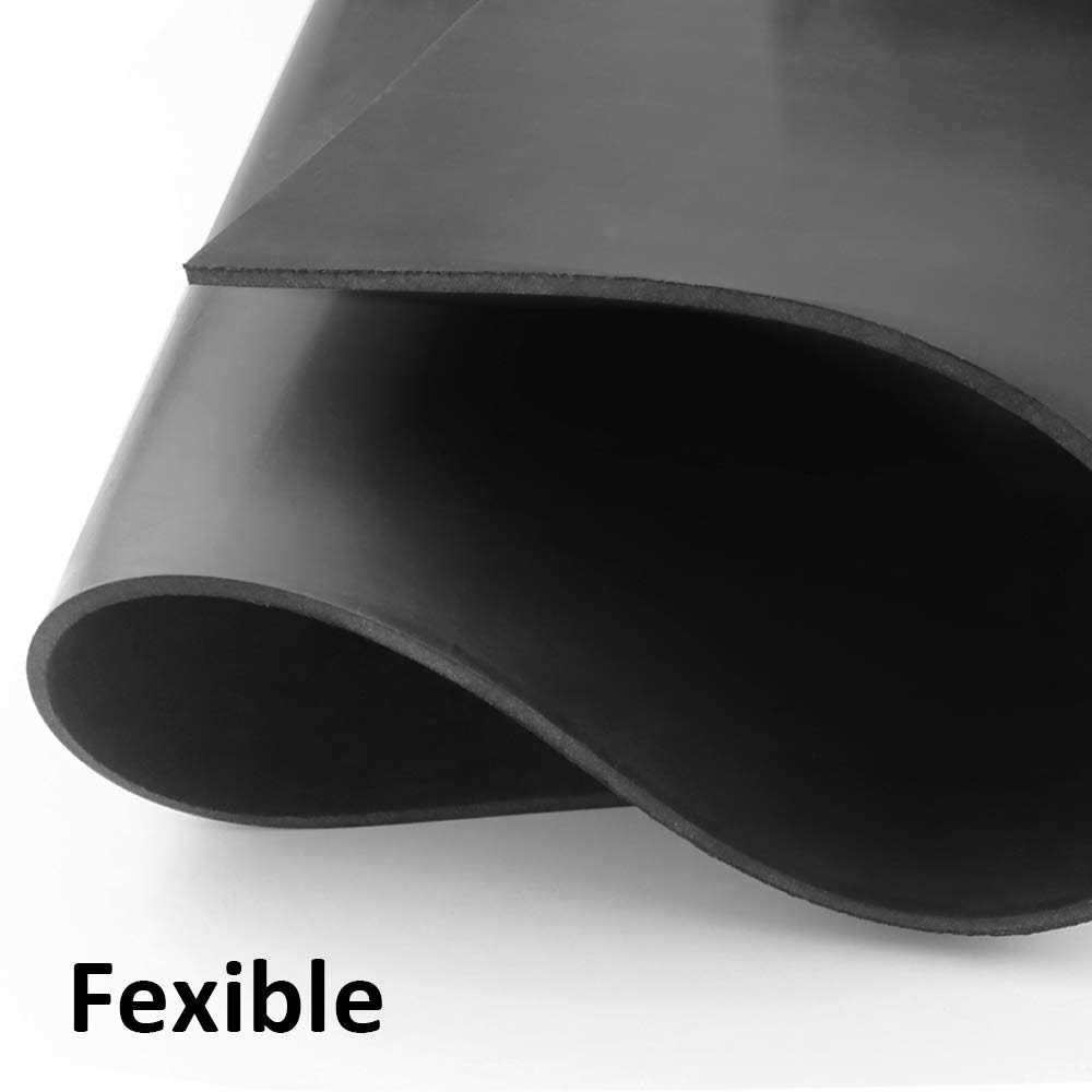 VUAOHIY Neoprene Rubber Strips Solid Rubber Rolls Neoprene Solid Rubber Sheet for DIY Gasket - Inhomebuy