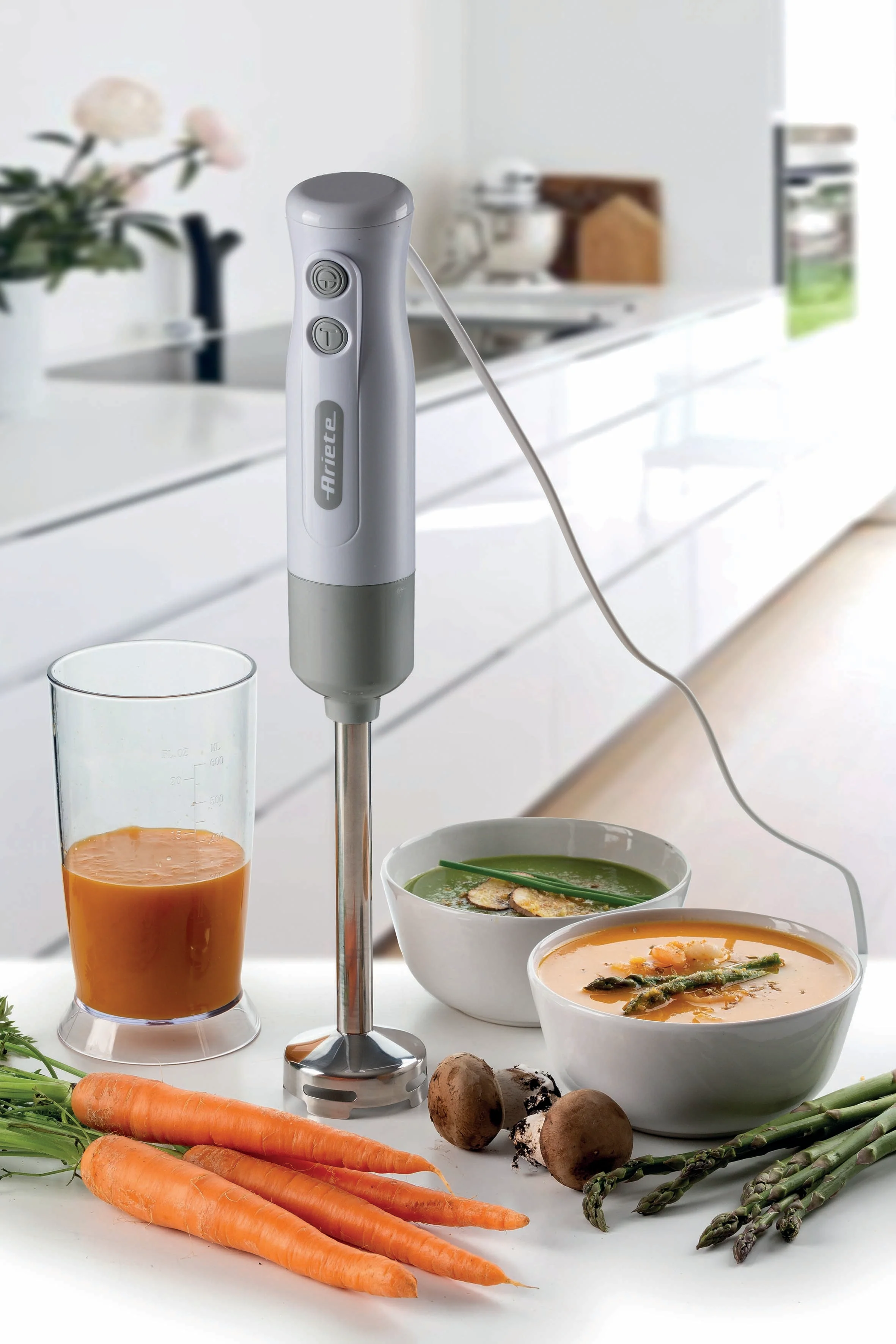 Hand Blender With Stainless Steel Blade Grey - Inhomebuy