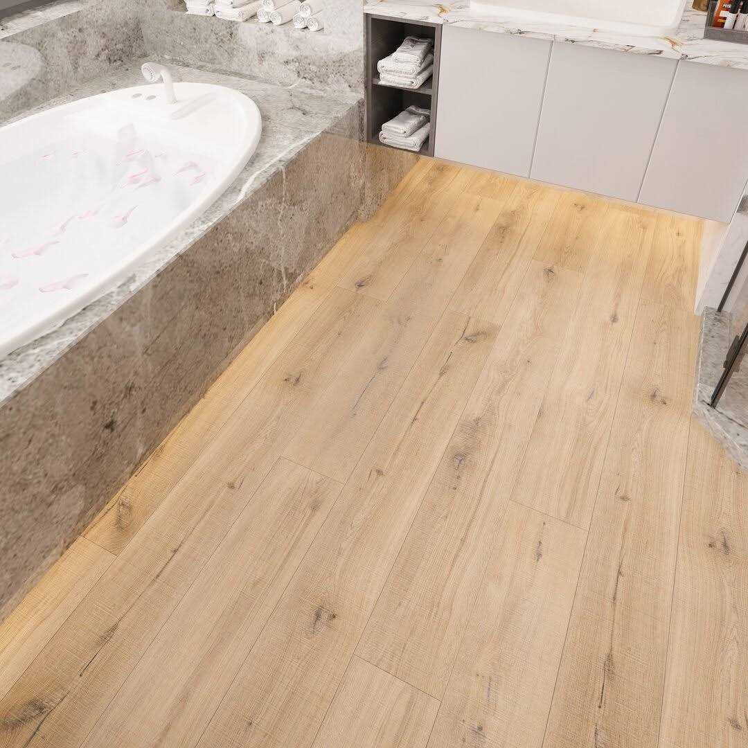 Zephyr 7” Thick 9” W x 60” L Wood Look Vinyl Plank Montserrat - Inhomebuy