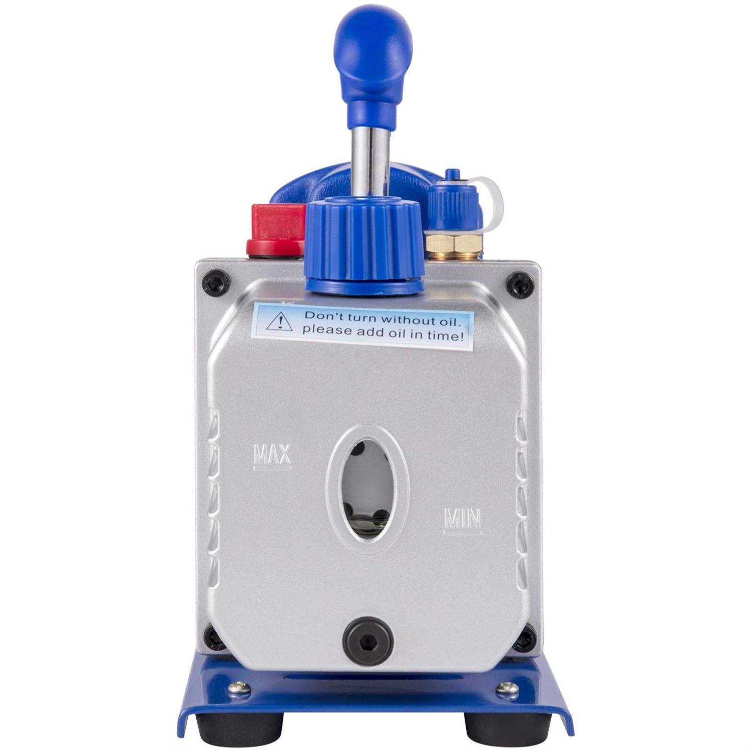 VEVOR Vacuum Pump 3 Gallon Stainless Steel Vacuum Degassing Chamber Kit 3CFM Vacuum Pump QCKTZKB3JLBXGT3CFV1 - Inhomebuy