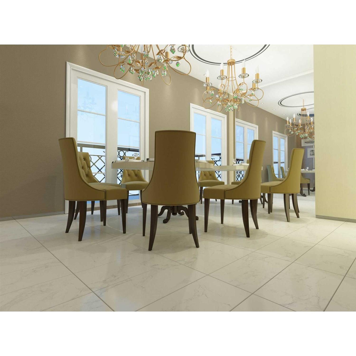 MSI Praia Carrara 12 in. x 24 in. Glazed Porcelain Floor and Wall Tile - Inhomebuy