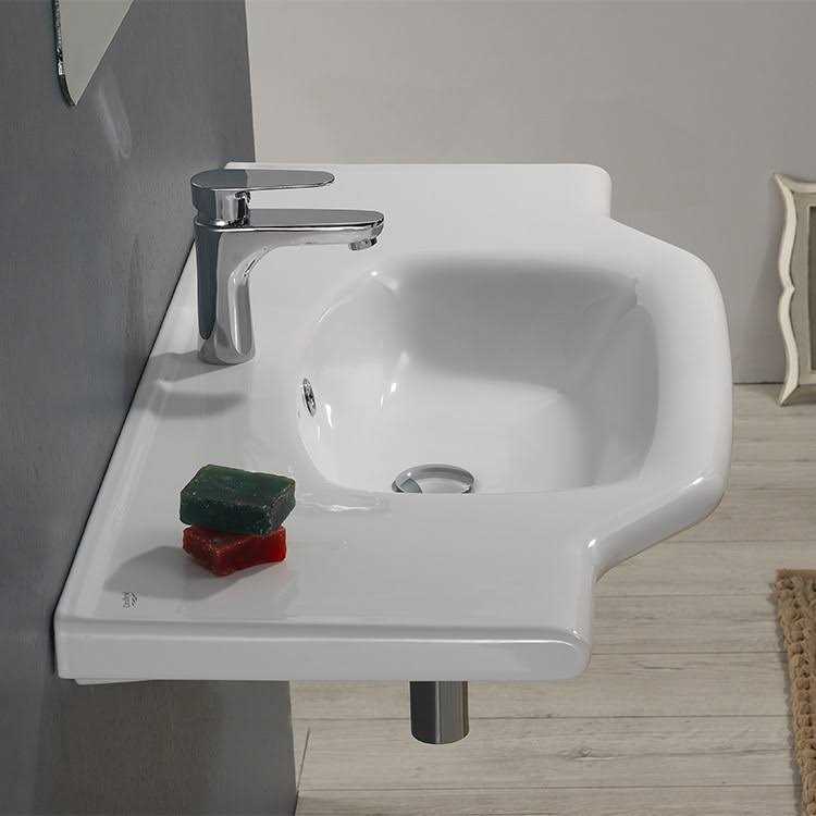 Nameeks 8031/60-No Hole Scarabeo 23-3/4 Ceramic Vessel Bathroom Sink Scarabeo 8031/60-No Hole - Inhomebuy