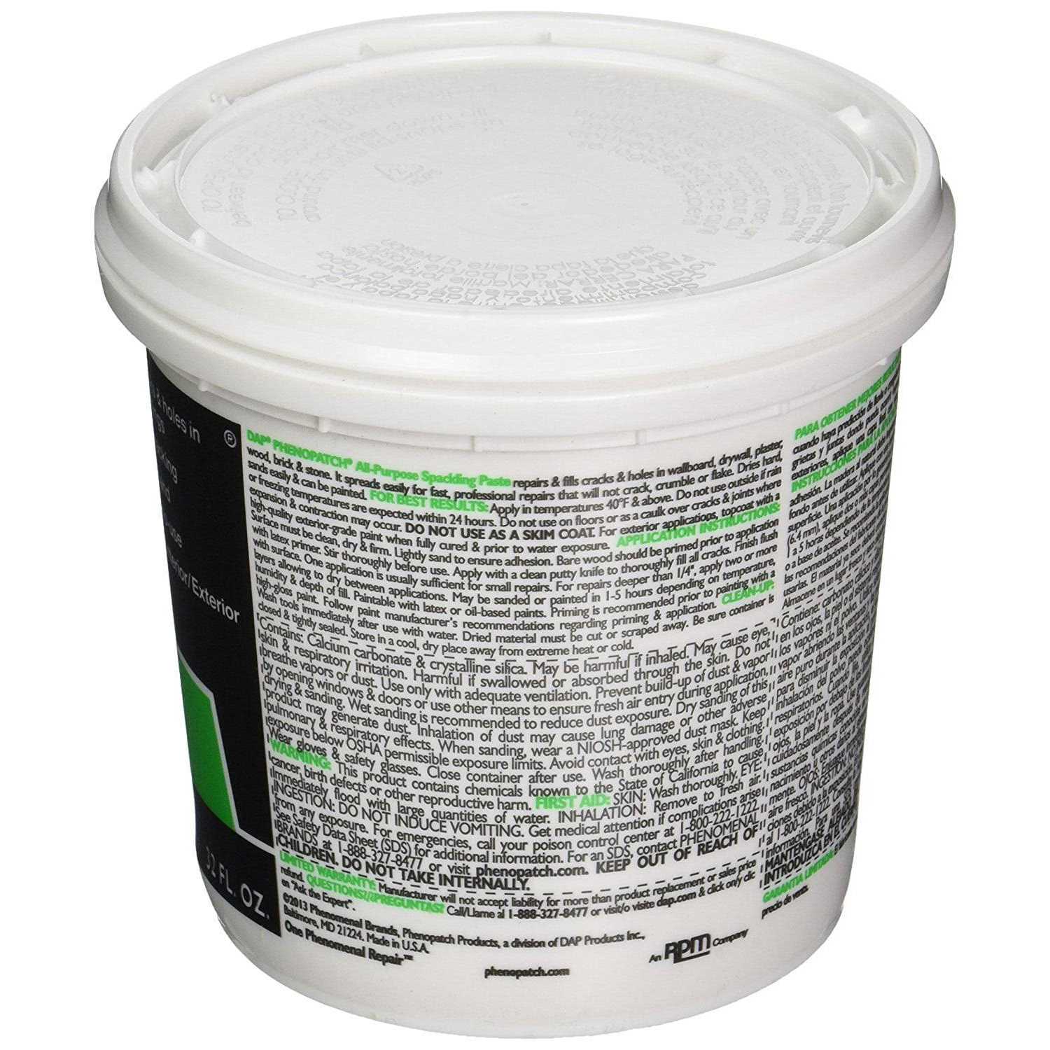 DAP 10200 Spackling Paste - Inhomebuy
