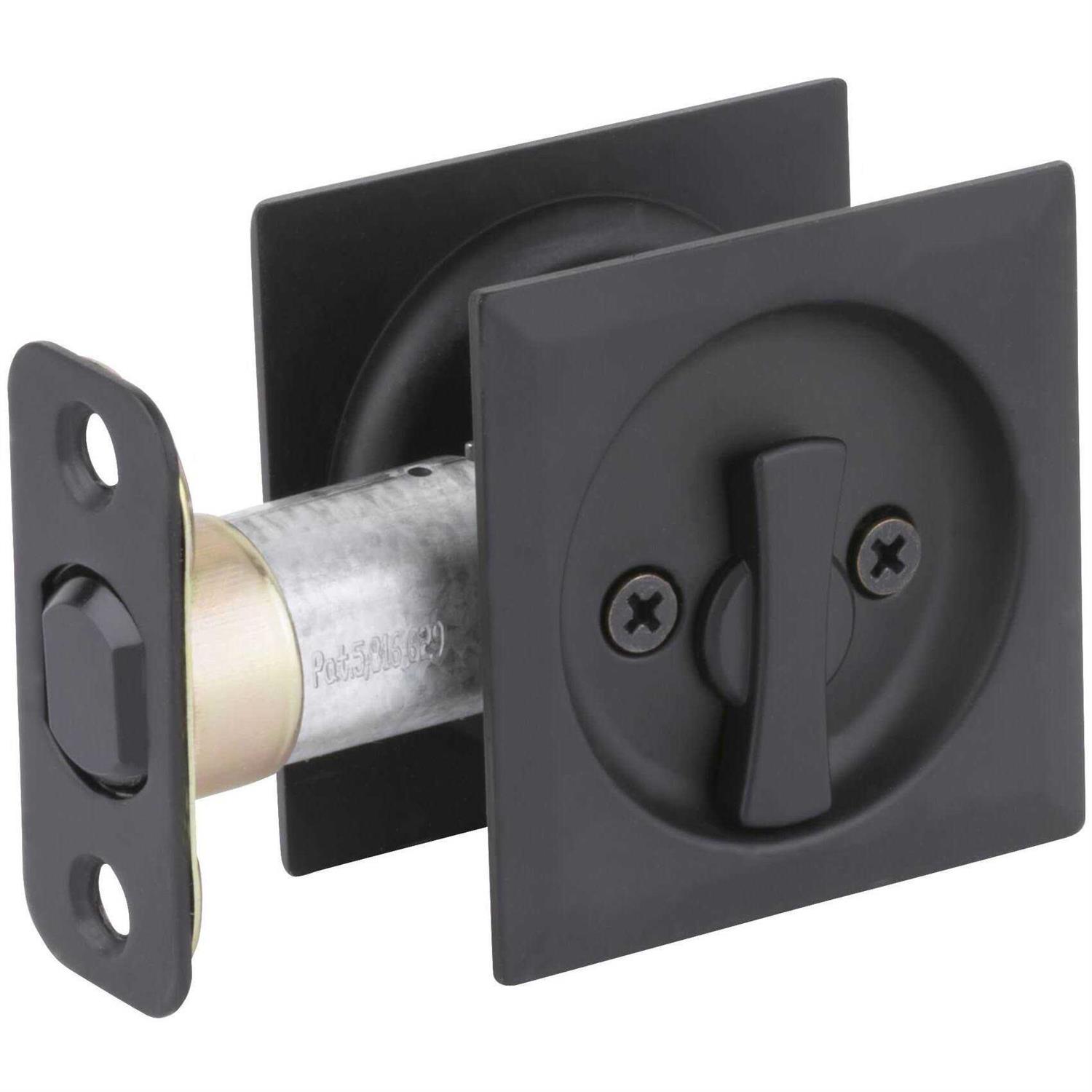 Kwikset Square Pocket Door Privacy Lock 335SQT - Inhomebuy