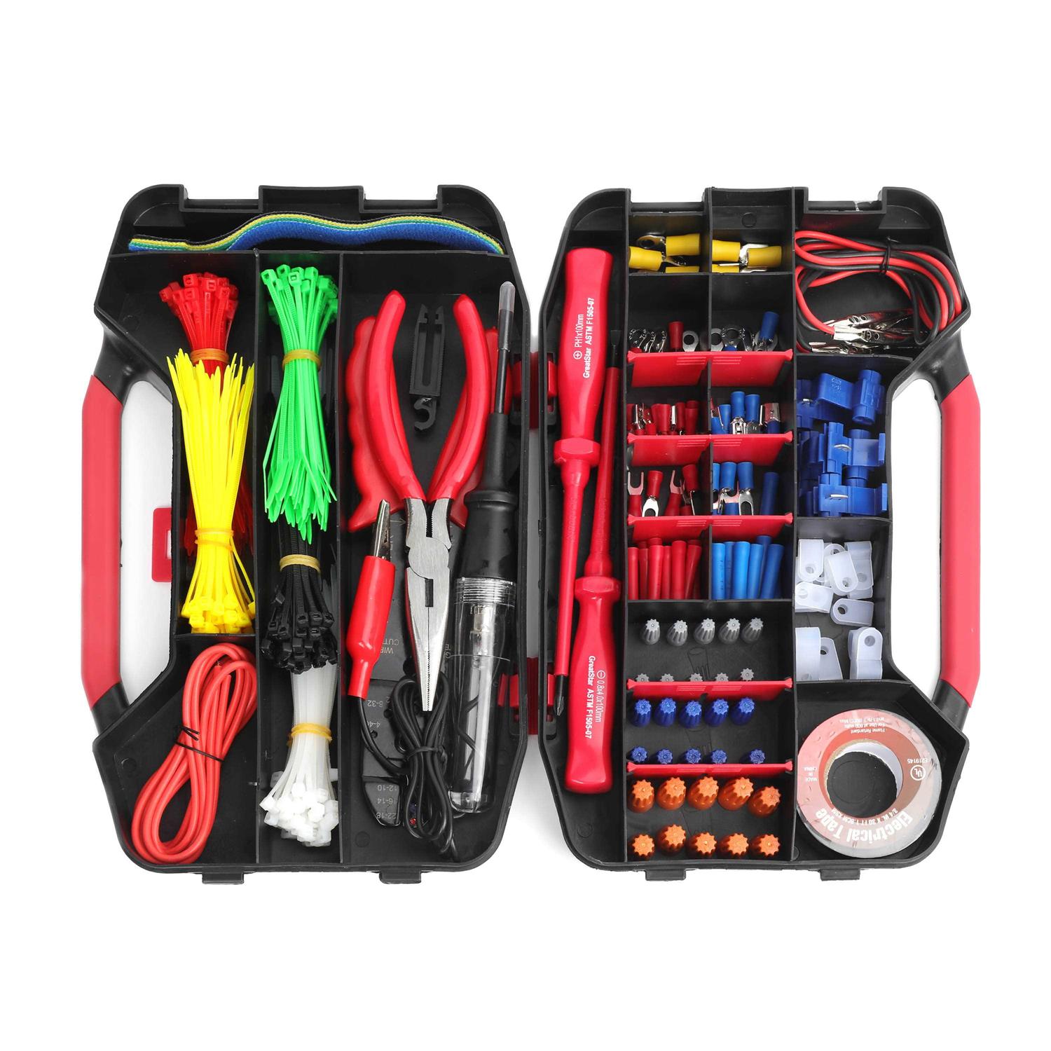 Everstart 24-Piece Heat Shrink Splice Connectors Kit,Red 5106 - Inhomebuy