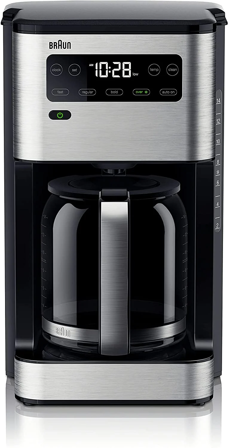 Braun Pure Flavor Coffee Maker: 14 cup, black | KF5650BK - Inhomebuy