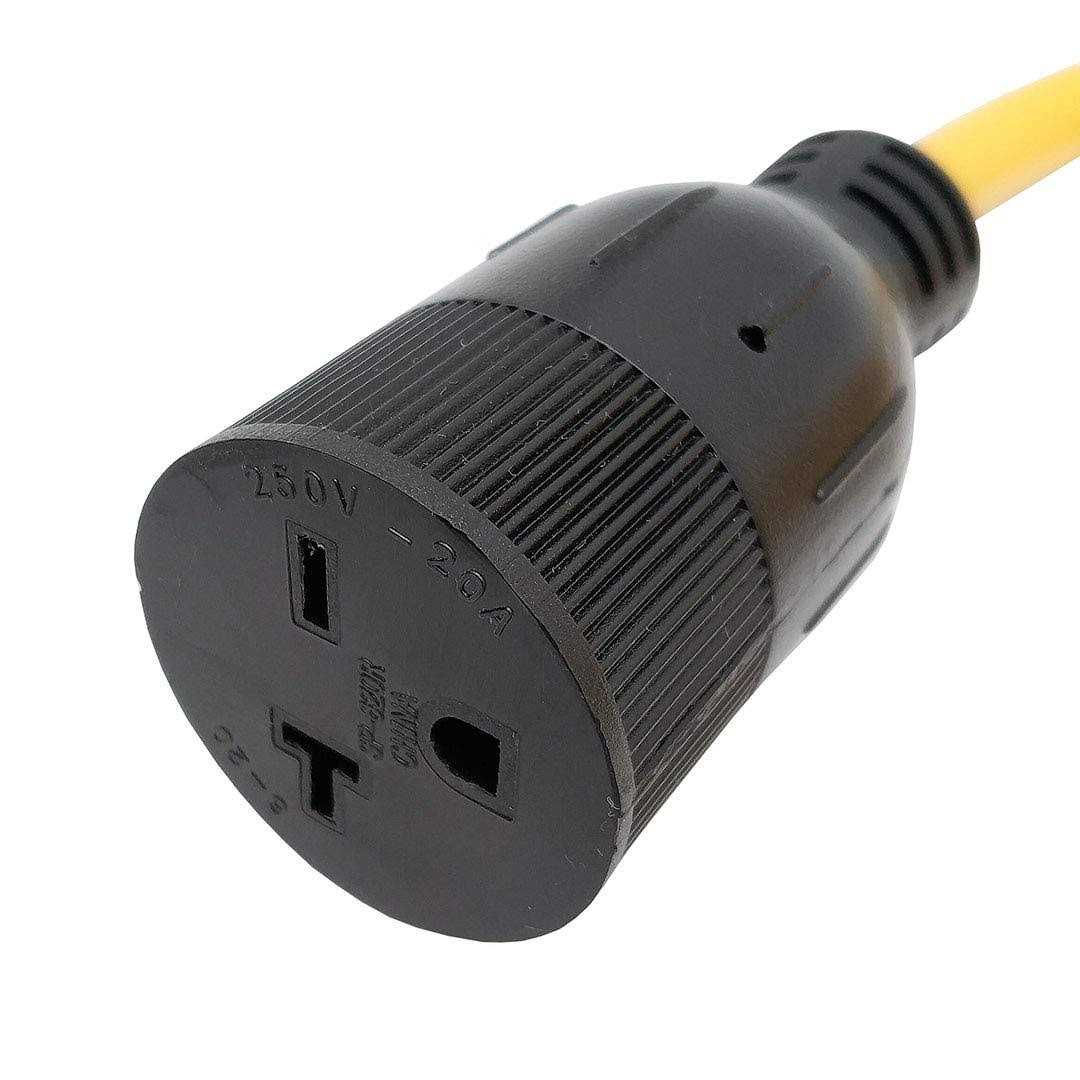 Parkworld 62329 Household Regular 5-20 Plug 20A Male to Dryer 14-30 Receptacle 4-Prong Female Adapter Cord - Inhomebuy