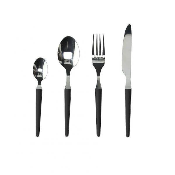Anthony Zen Anthracite Cutlery 24 pcs - Inhomebuy