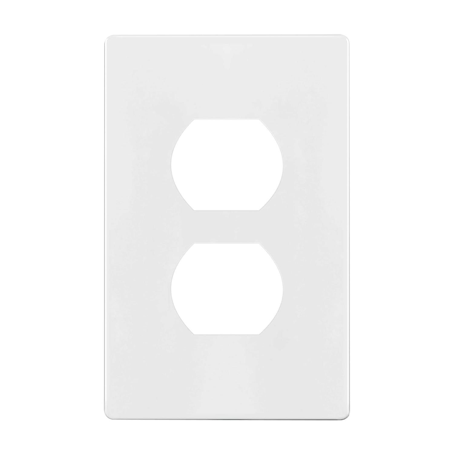 Enerlites Duplex Double Toggle Light Switch Single Pole Side Wiring 82150-W - Inhomebuy