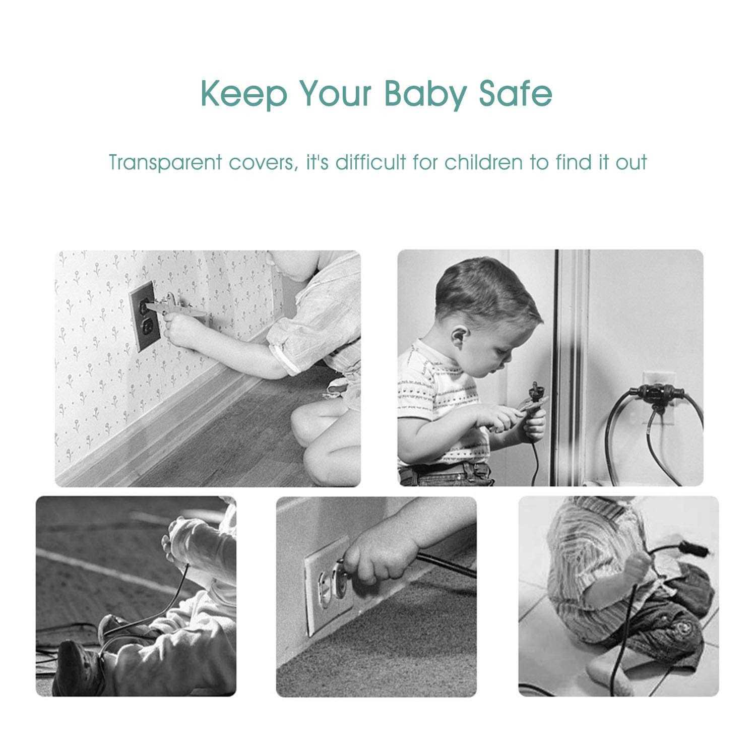 Outlet Covers Safety Electrical Plug Covers by HAWATOUR - Inhomebuy