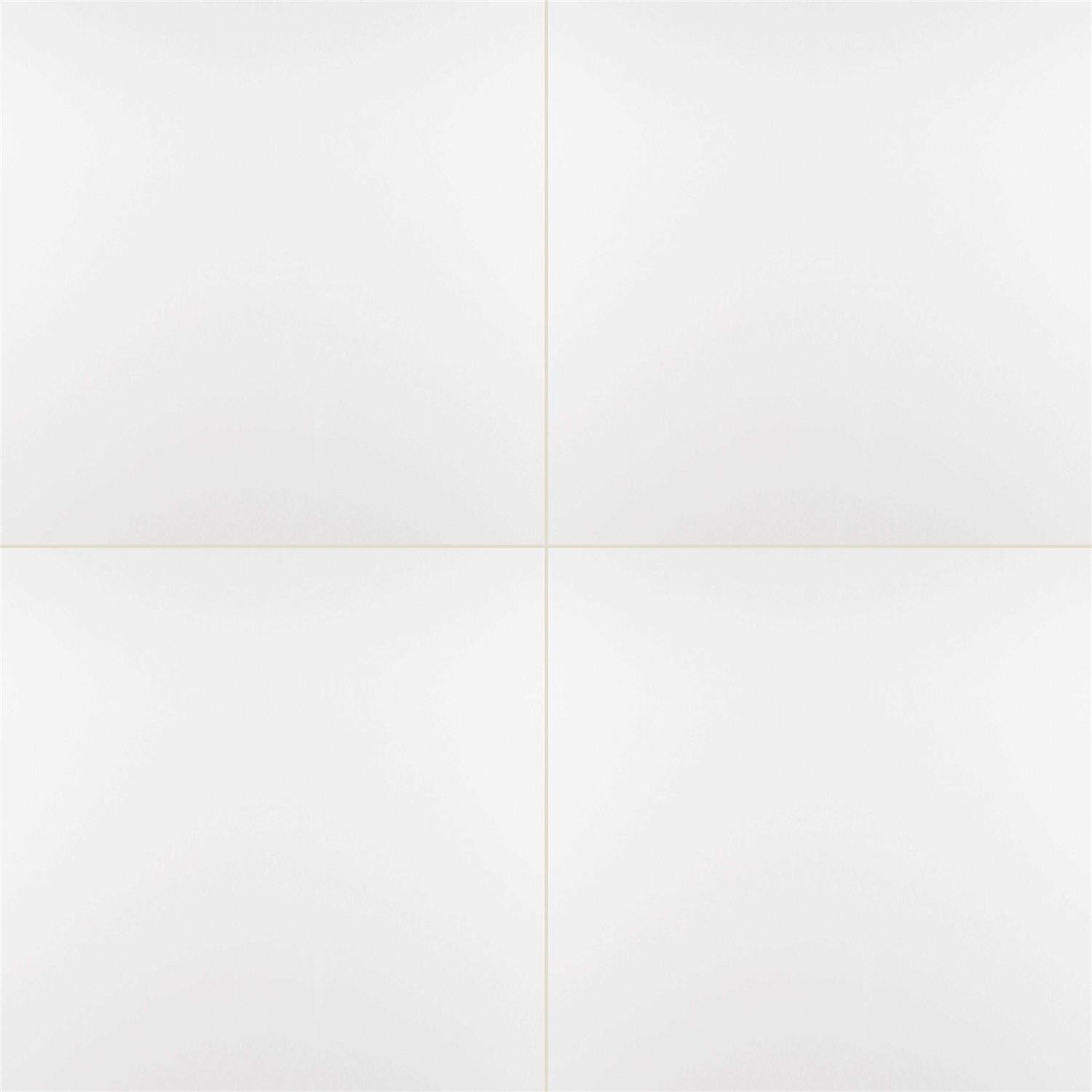 MSI White 12 in. x 24 in. Polished Porcelain Floor and Wall Tile - Inhomebuy