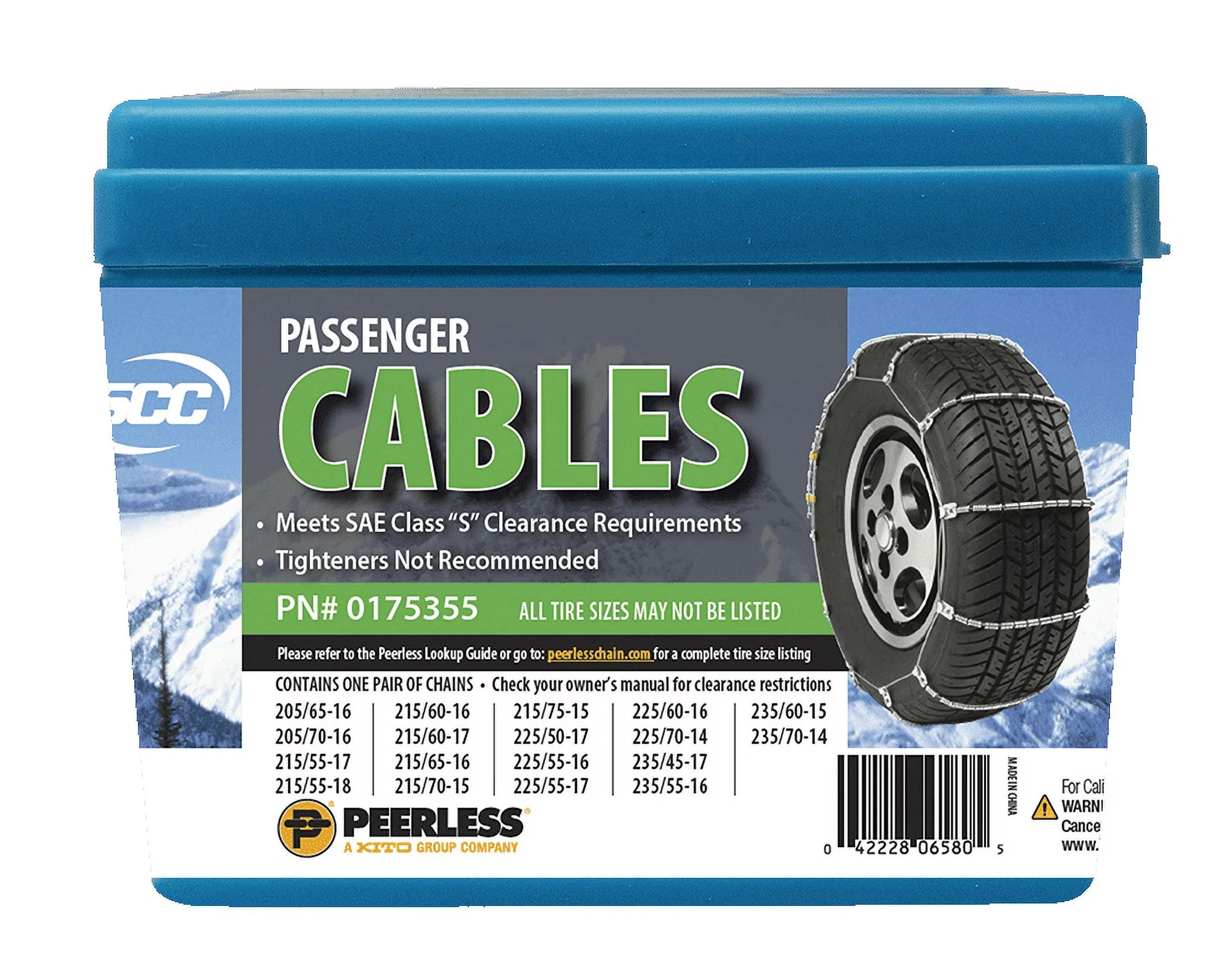 Peerless Chain Company Passenger Car Tire Cable, 0175355 - Inhomebuy