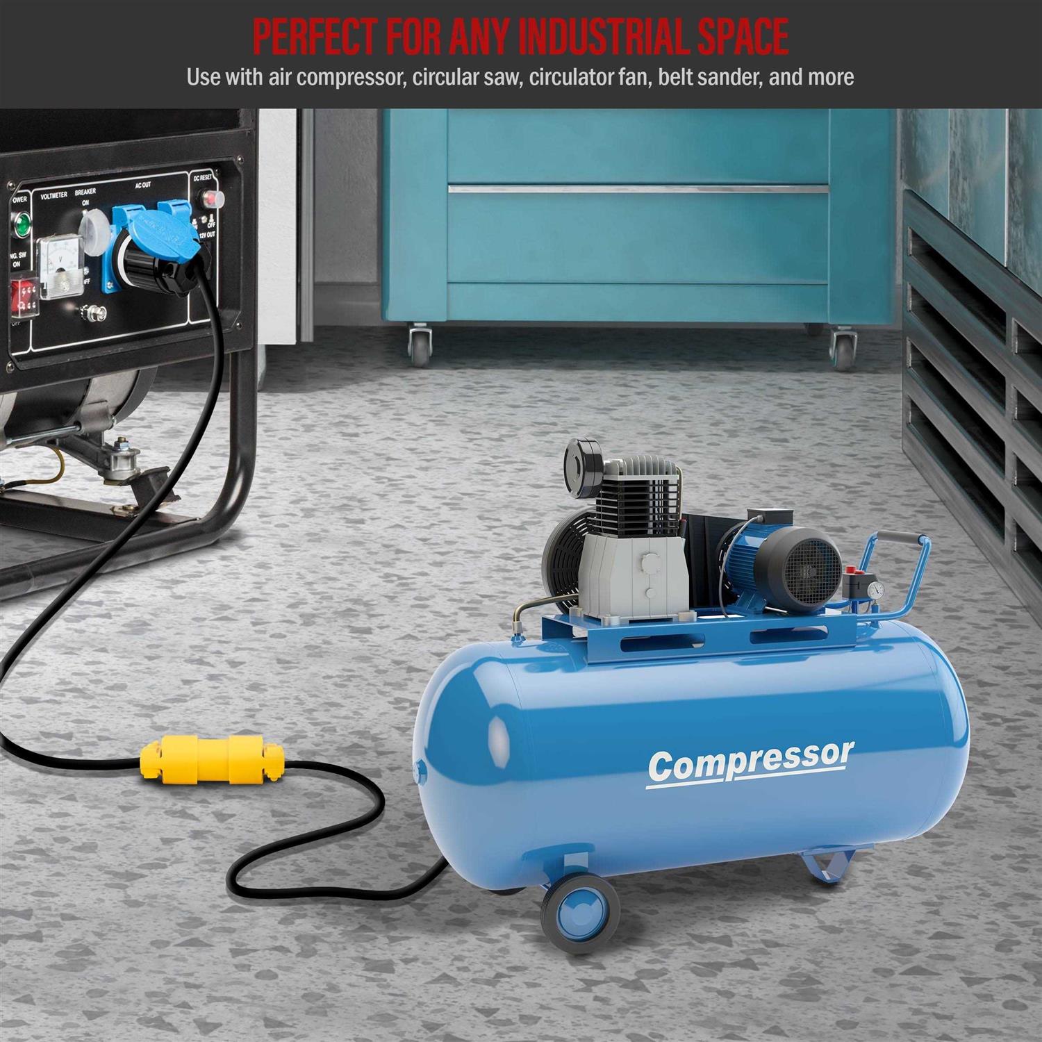 Enerlites Electrical Replacement Plug Connector Set, Extension Cord Ends Male and Female - Inhomebuy