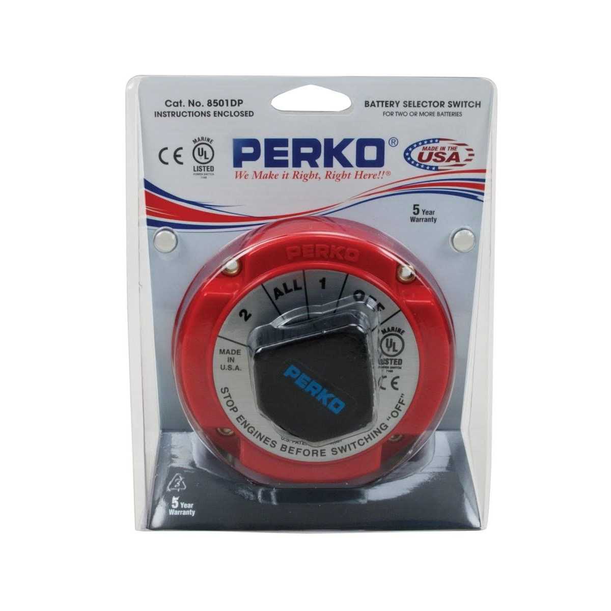 Perko Medium Duty Battery Selector Switch 8501DP - Inhomebuy