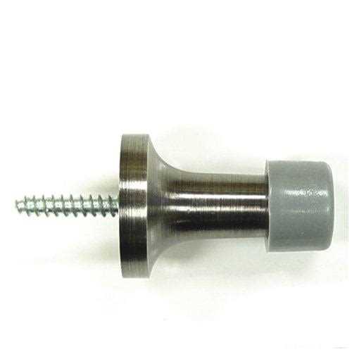 Deltana 1-1/2 Baseboard Door Bumper Solid Brass BDS125 - Inhomebuy