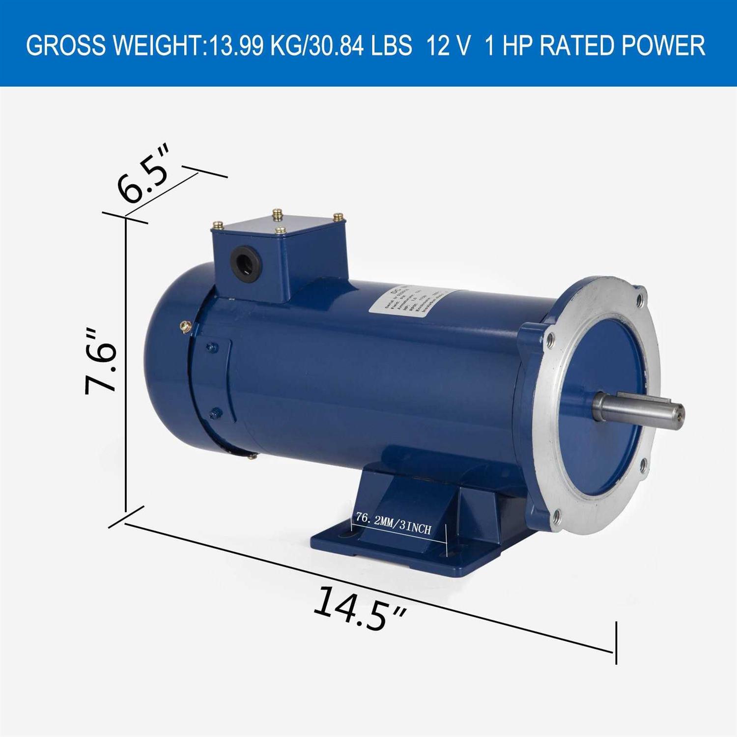 VEVOR Dc Motor 1/2hp 56c Frame 90v/1750rpm Tenv Magnet Durable Equipment Continuous ZLDJ113ZYT90-1-2VV0 - Inhomebuy