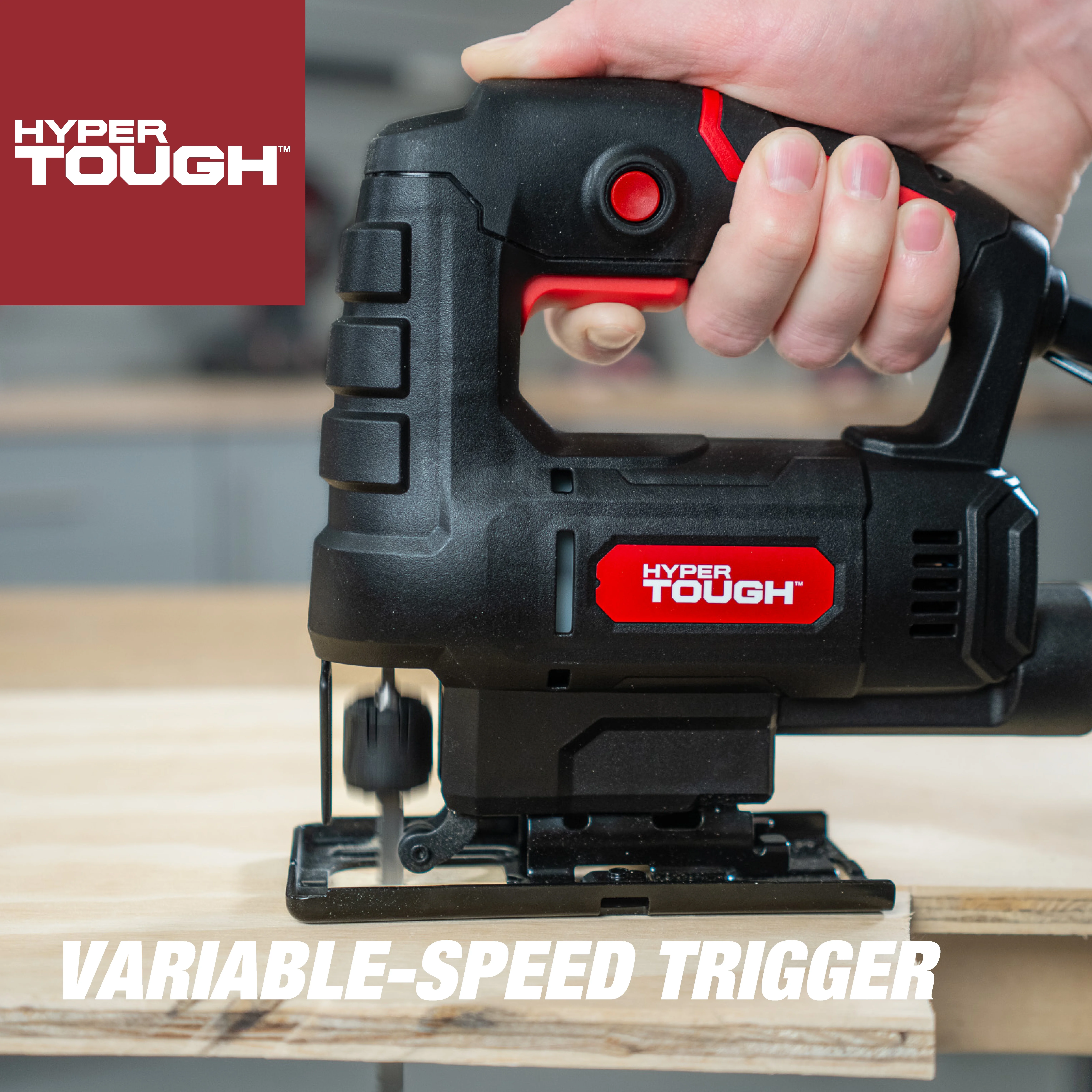 Hyper Tough 3.5-Amp Corded Jig Saw, Eelectric, 120 Volt, 44002 - Inhomebuy