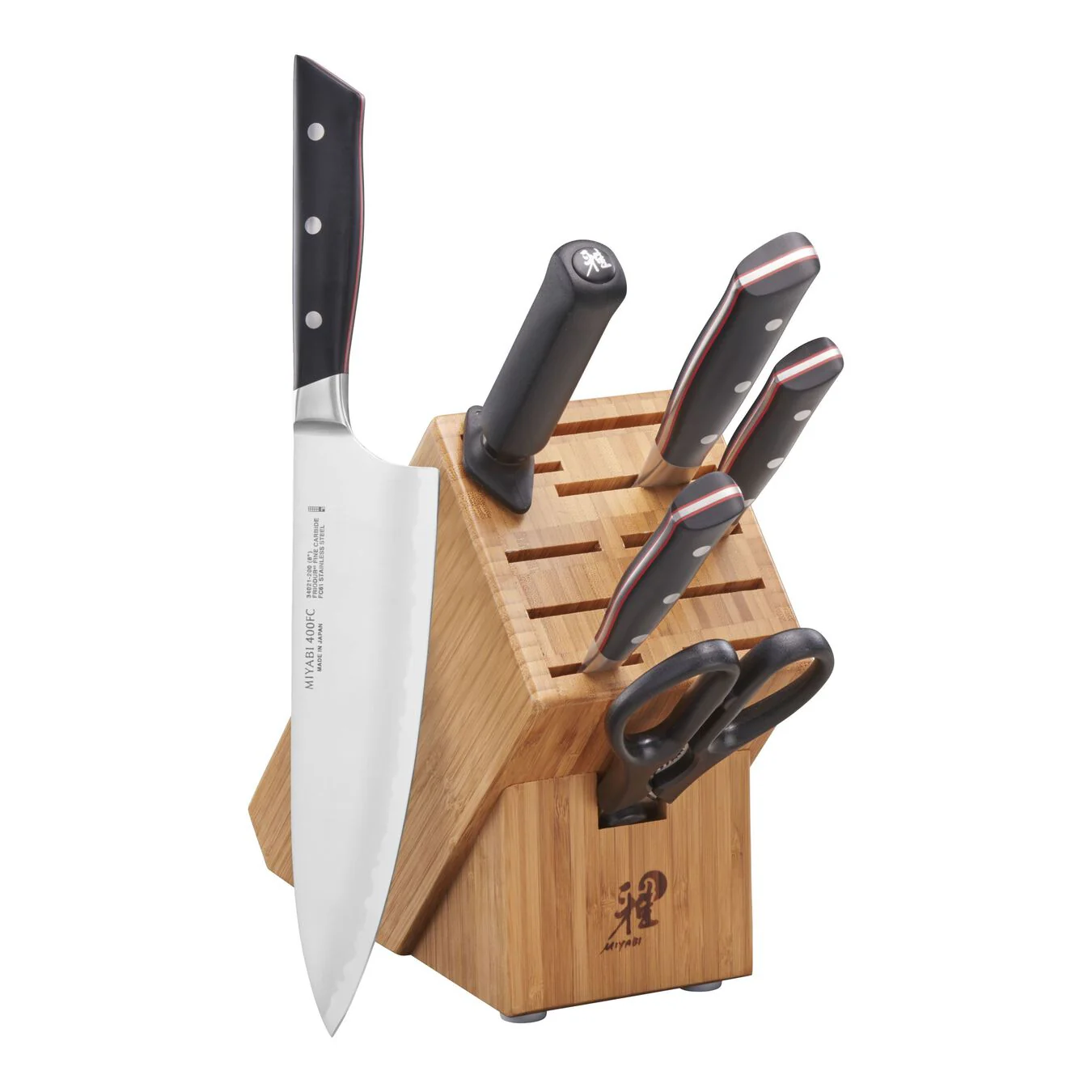 Miyabi 7pc Knife Block Set, 400FC - Evolution Series - Inhomebuy