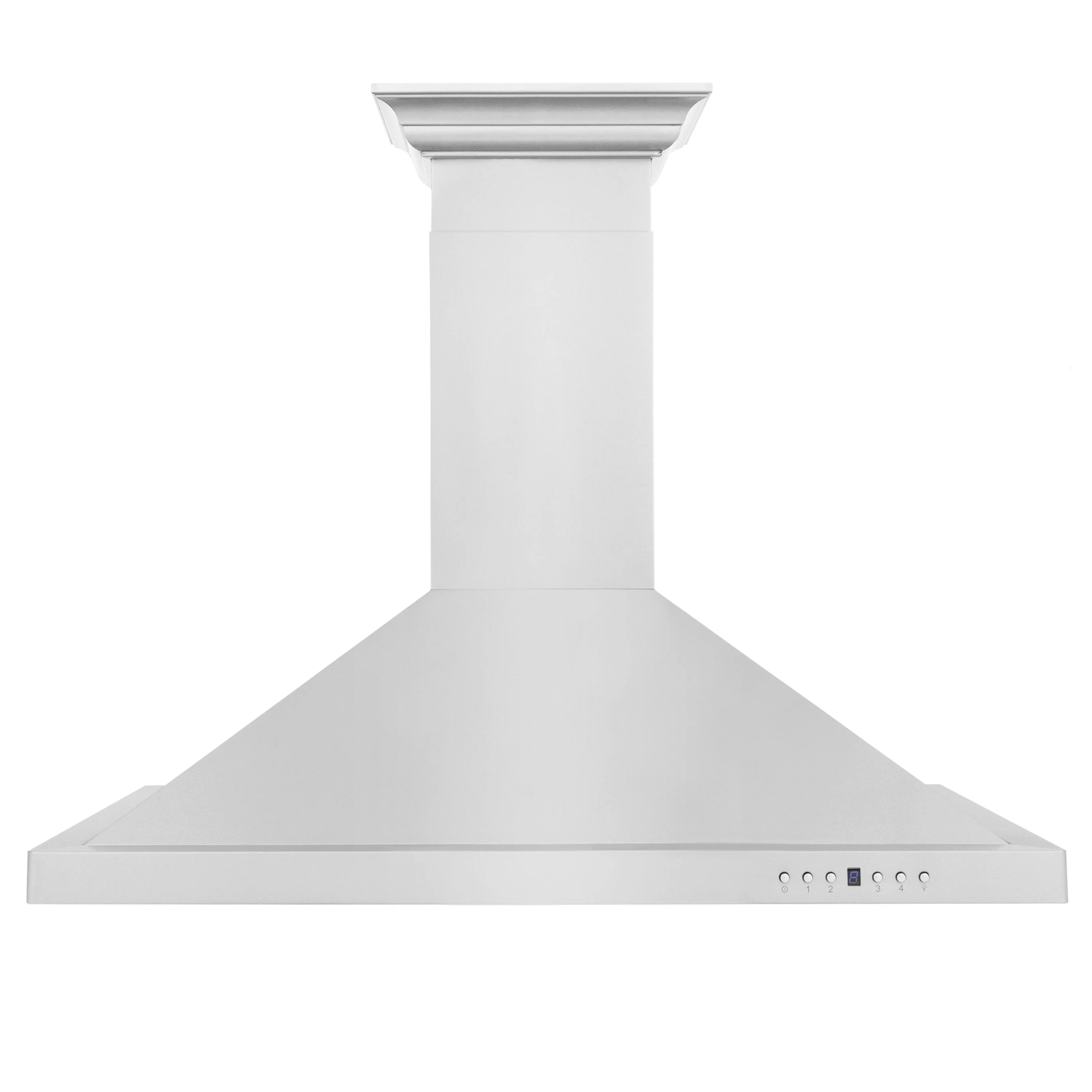 ZLINE 36 in. Convertible Vent Wall Mount Range Hood in Stainless Steel with Crown Molding, KBCRN-36 - Inhomebuy