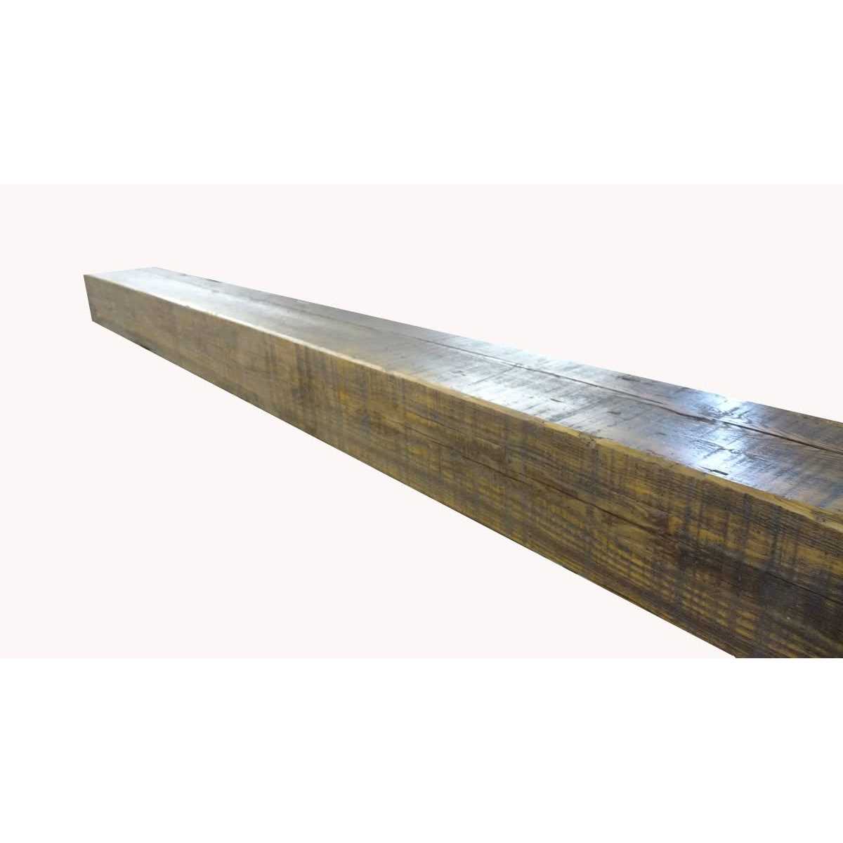 Creative Hardwoods Reclaimed Barnwood Barn Beam Fireplace Mantel - Inhomebuy