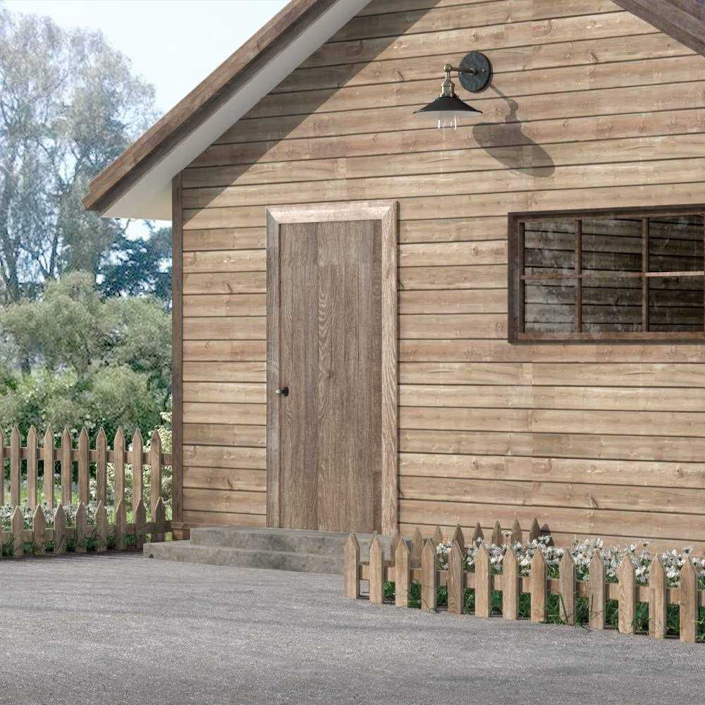 skysen Self Locking Fence Gate Latch Carbon Steel Black/Lock Post Mount with Stainless Steel Spring Cable Pull - Inhomebuy