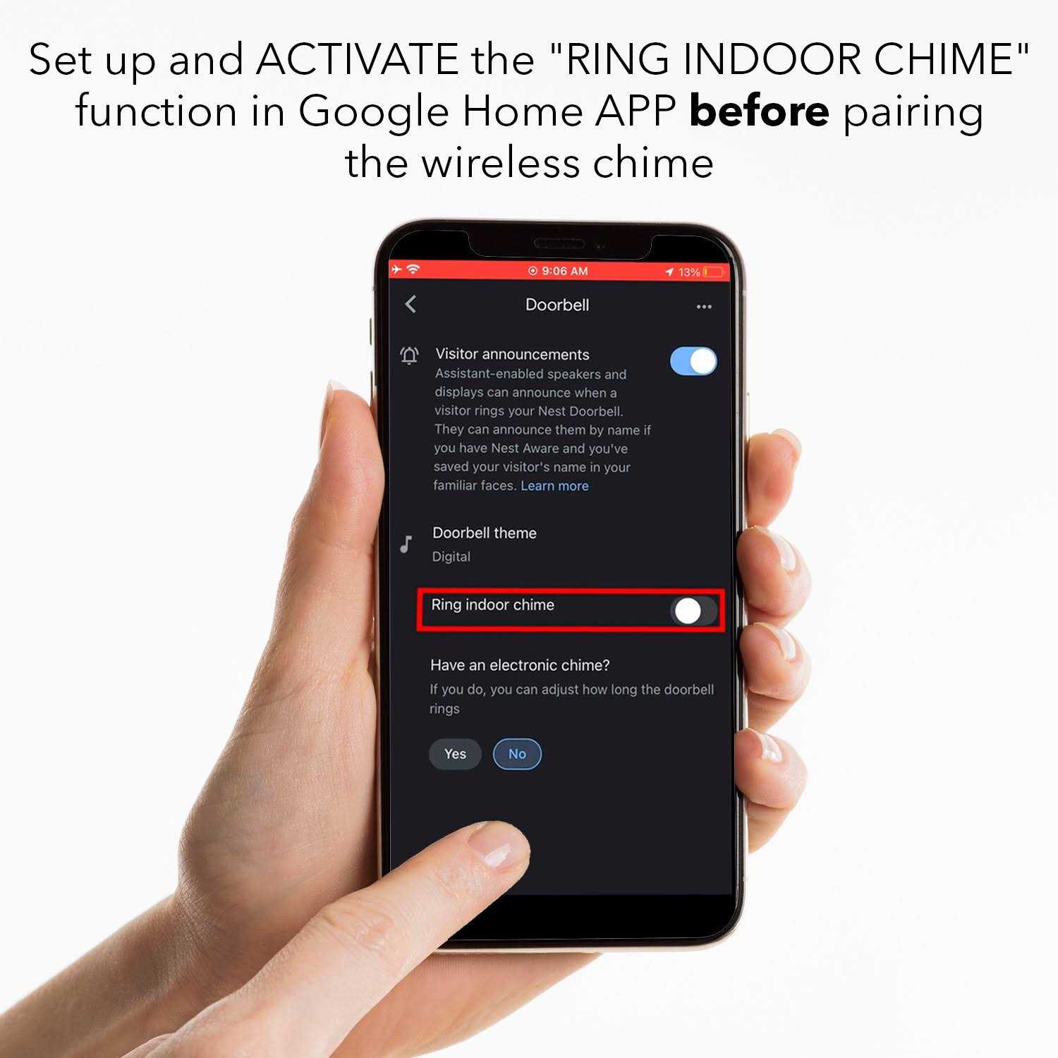 Wasserstein Anti-Theft Mount compatible with Google Nest Doorbell - Inhomebuy