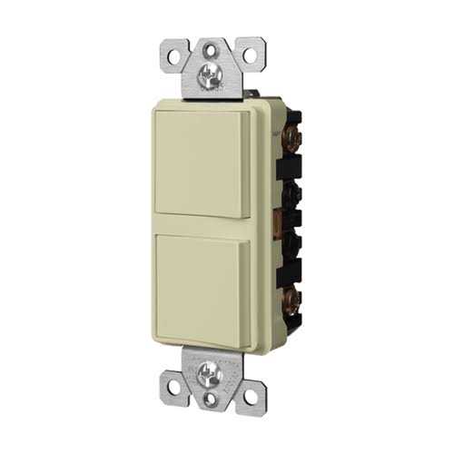 Enerlites Double Decorator Switch Cover Two Gang Outlet Wall Plate 8832 - Inhomebuy