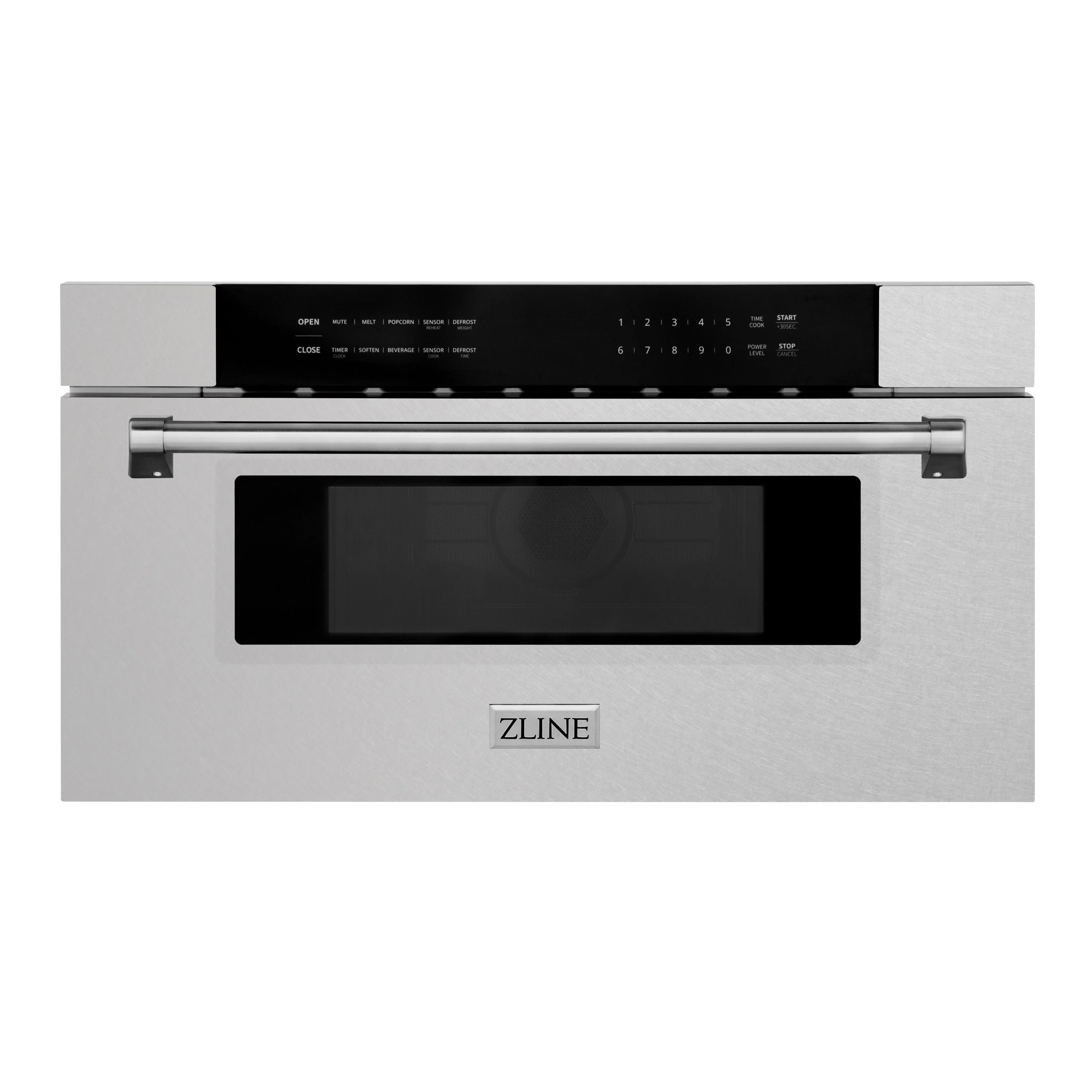 ZLINE 30 Inch 1.2 cu. ft. Built-In Microwave Drawer in DuraSnow® Stainless Steel, MWD-30-SS - Inhomebuy