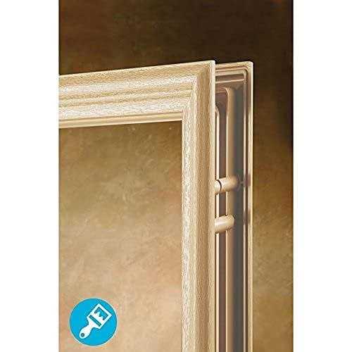 ODL BWM256601 White Cordless Add On Enclosed Blinds with 1/2 in. Slats - Inhomebuy