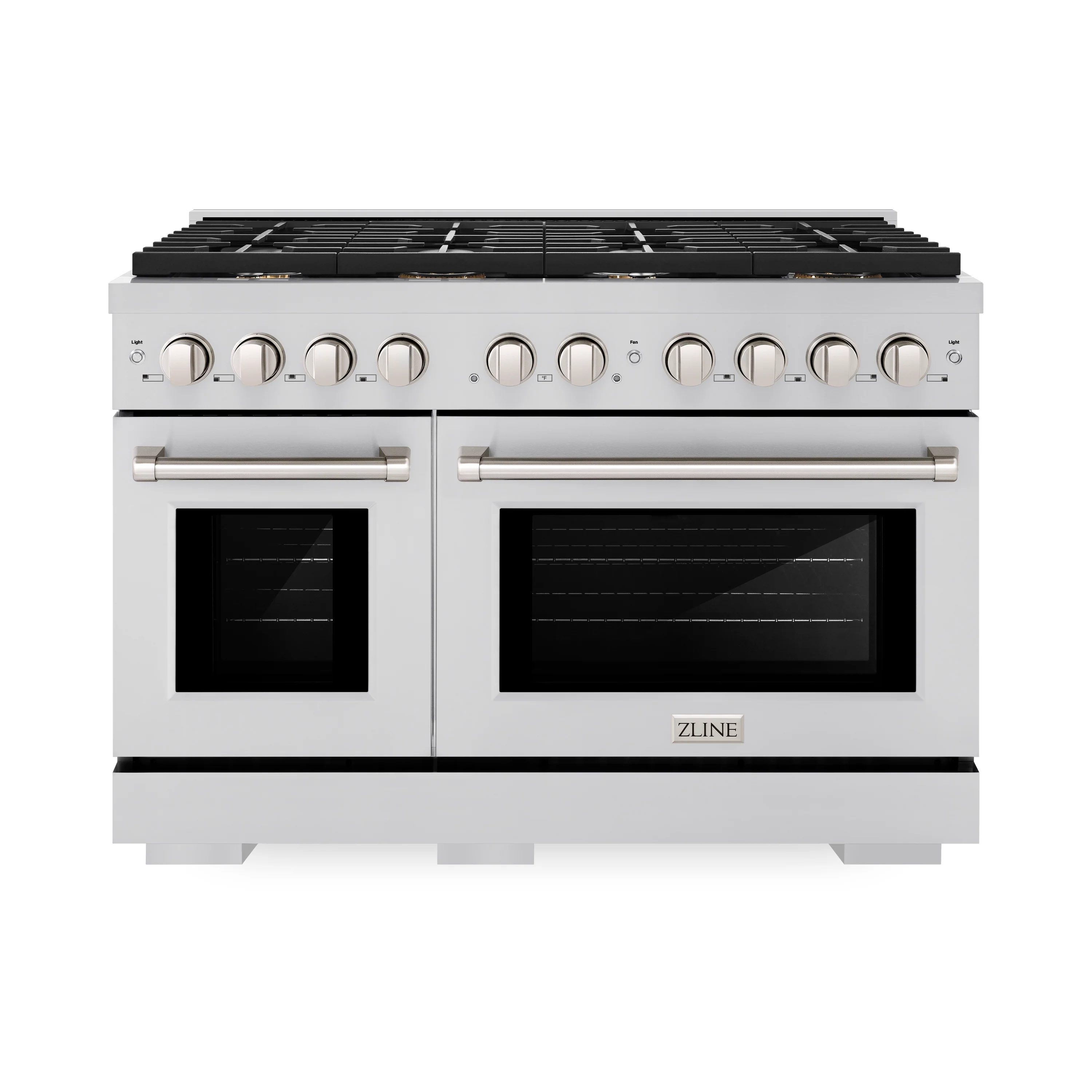 ZLINE 48” 6.7 cu. ft. Professional Gas Range with Convection Oven and 8 Brass Burners in Stainless Steel, SGR-BR-48 - Inhomebuy