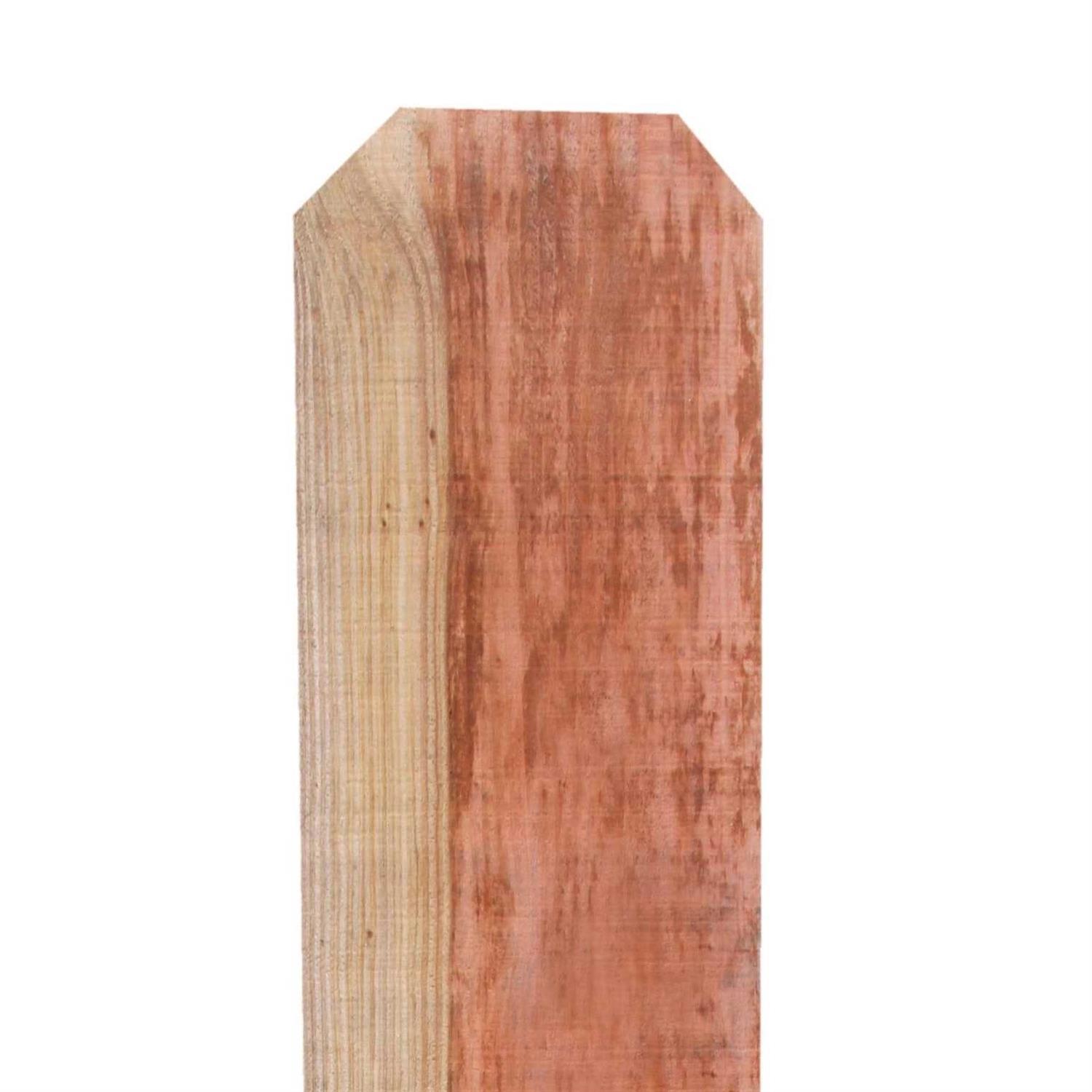 Lowe’s 5/8-in x Redwood Dog Ear Fence Picket - Inhomebuy