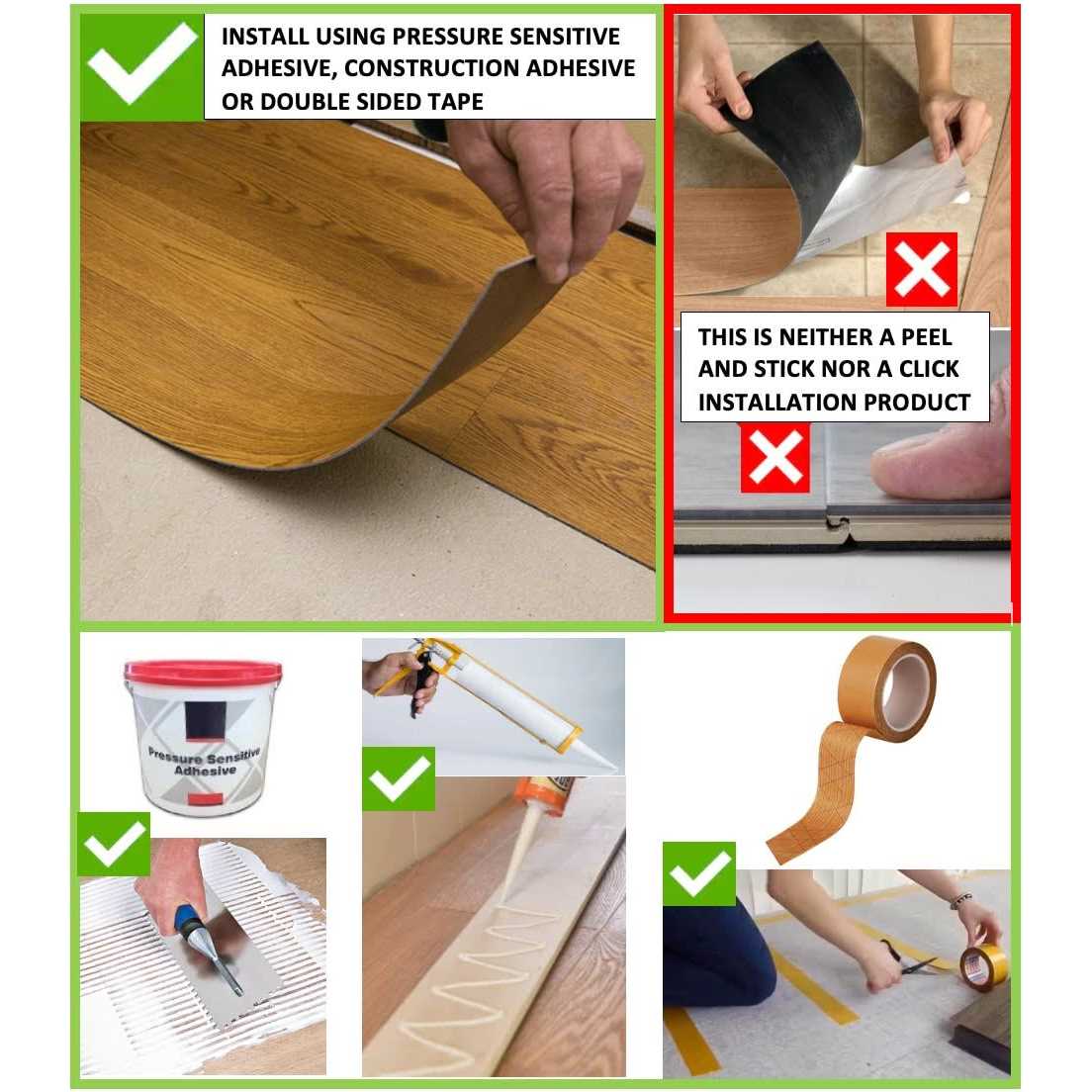 Deco Products Colors High Variation 8-mil x 6-in W x 36-in L Glue Down Luxury Vinyl Plank Flooring - Inhomebuy