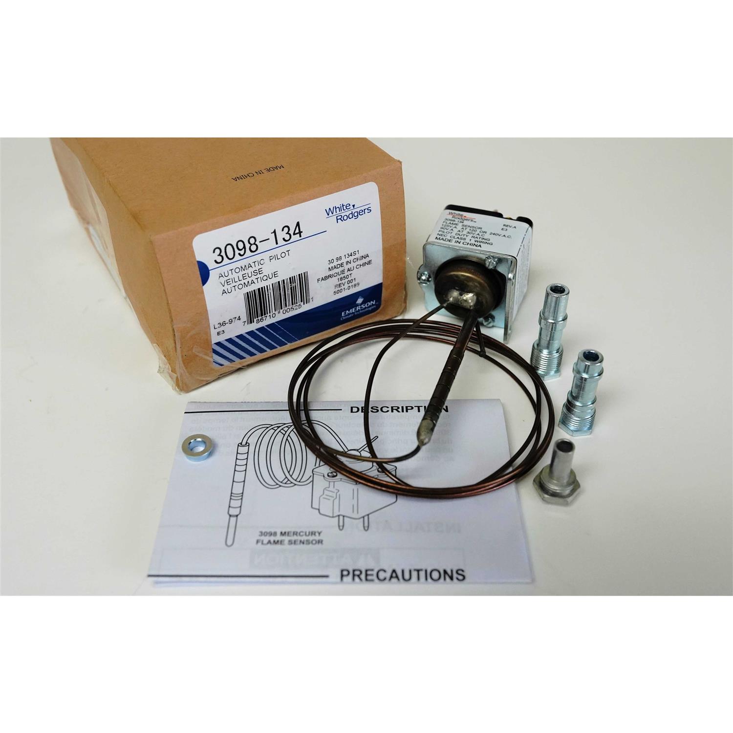 White-Rodgers 24A34-2 Electric Heat Sequencer 1 Switch - Inhomebuy