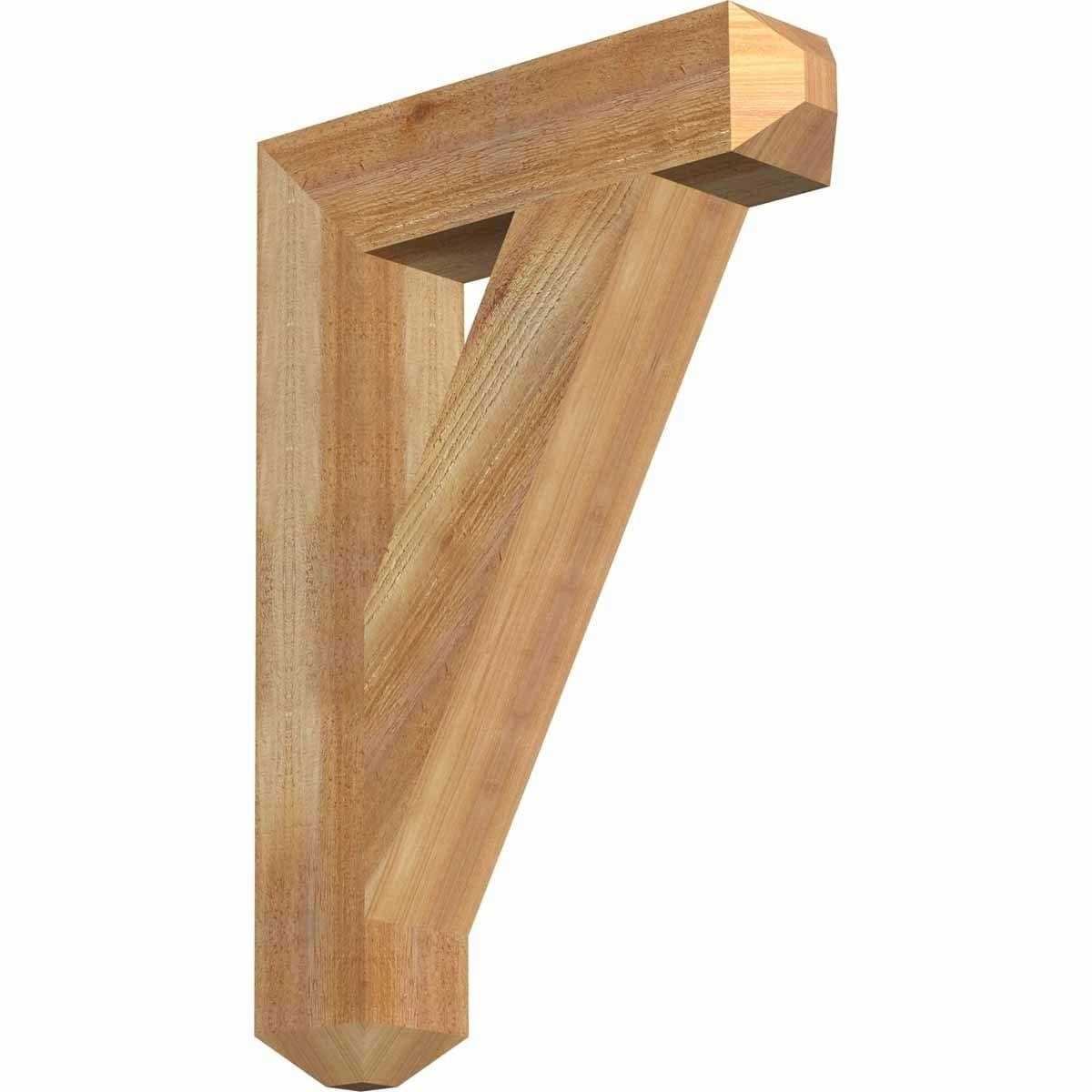 Ekena Millwork 6W x Traditional Craftsman Rough Sawn Bracket - Inhomebuy