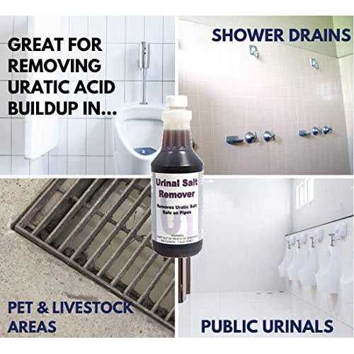 Detco Urinal Salt Remover Concentrate Safe on Pipes and Plumbing - Inhomebuy