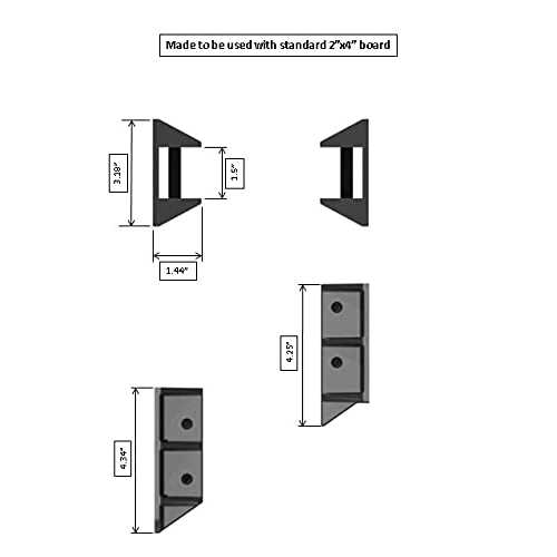 Fence & DECK RITE Adjustable Fence Brackets fits Standard 2x 4 Railings Adjustable up to 35 Degrees. Reinforced Black - Inhomebuy