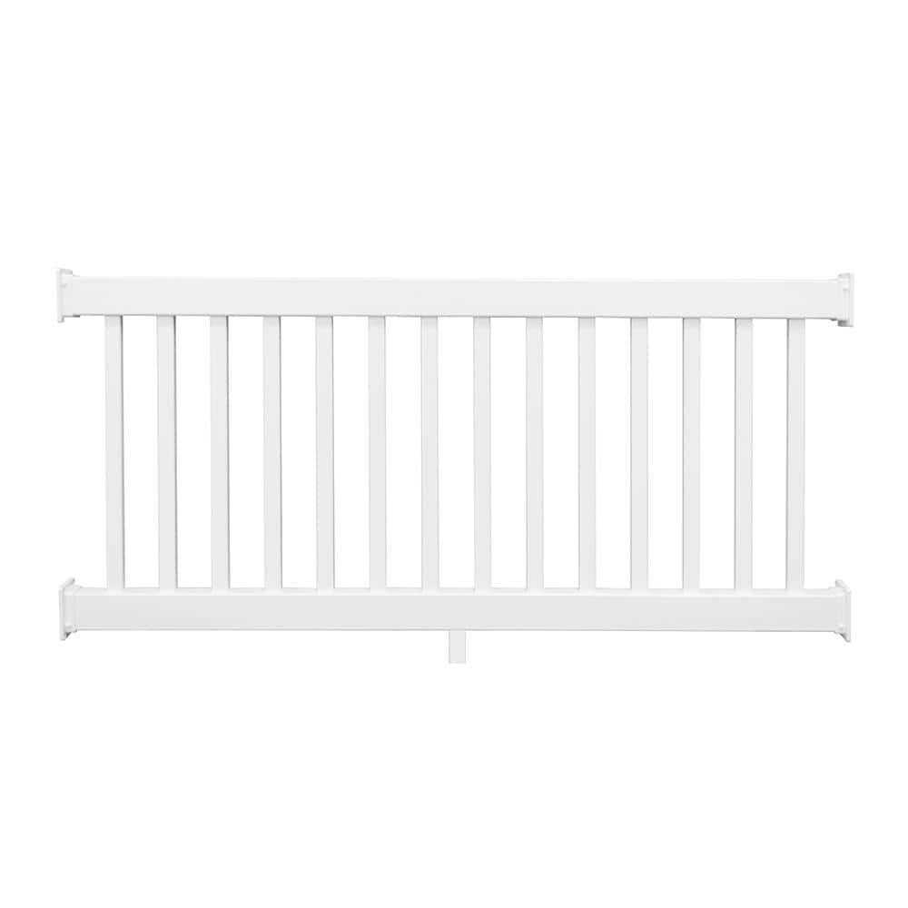 Weatherables Naples 3 ft. H x 8 ft. W Vinyl Railing Kit - Inhomebuy