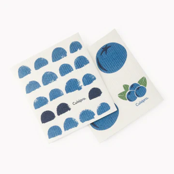 Cuisipro Eco-Cloth SM Blue Dots / Blueberry 2pk | 747949 - Inhomebuy