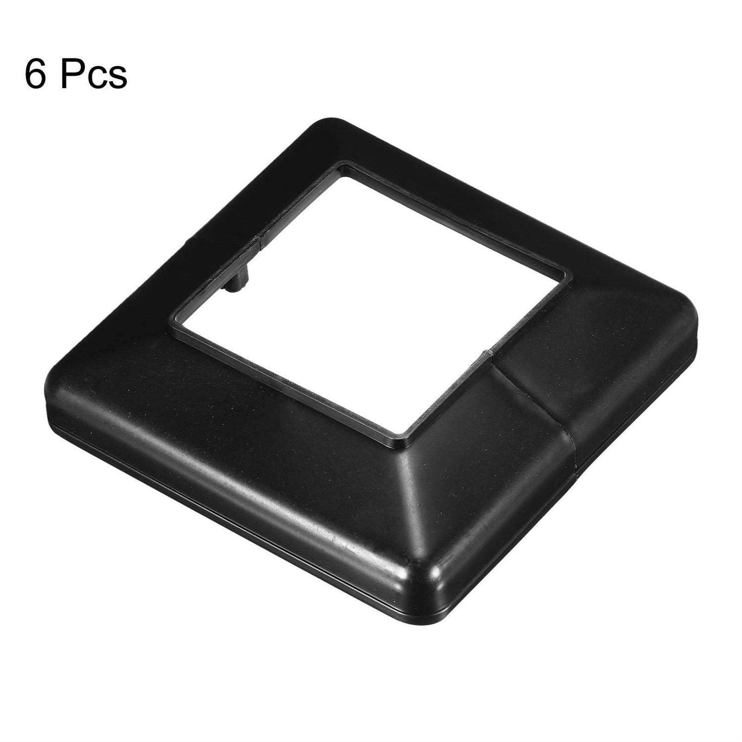 Unique Bargains Deck Post Base Cover 6Pcs Split Style Post Bracket Post Base - Inhomebuy
