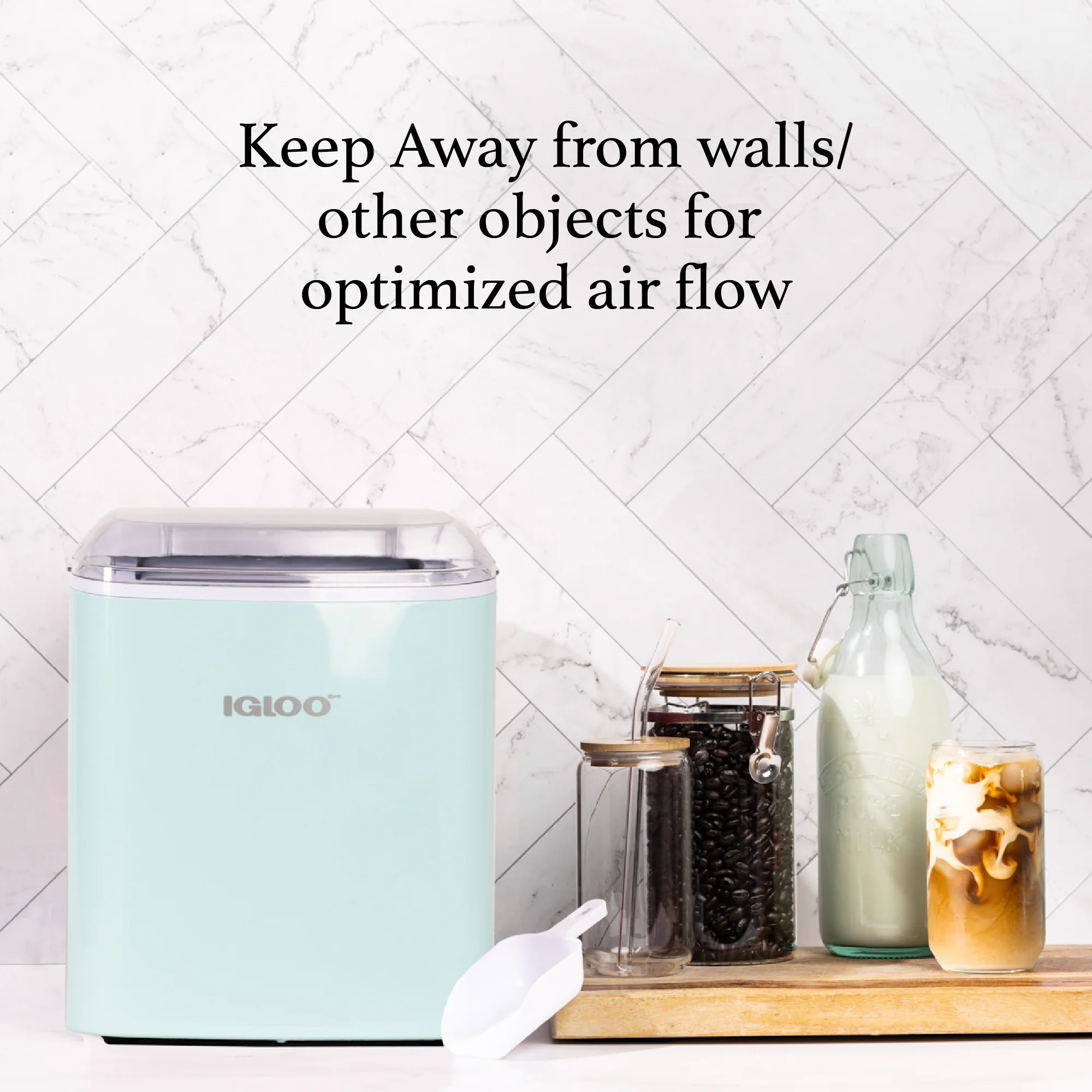 IGLOO® 26-Pound Automatic Portable Countertop Ice Maker Machine, Aqua - Inhomebuy