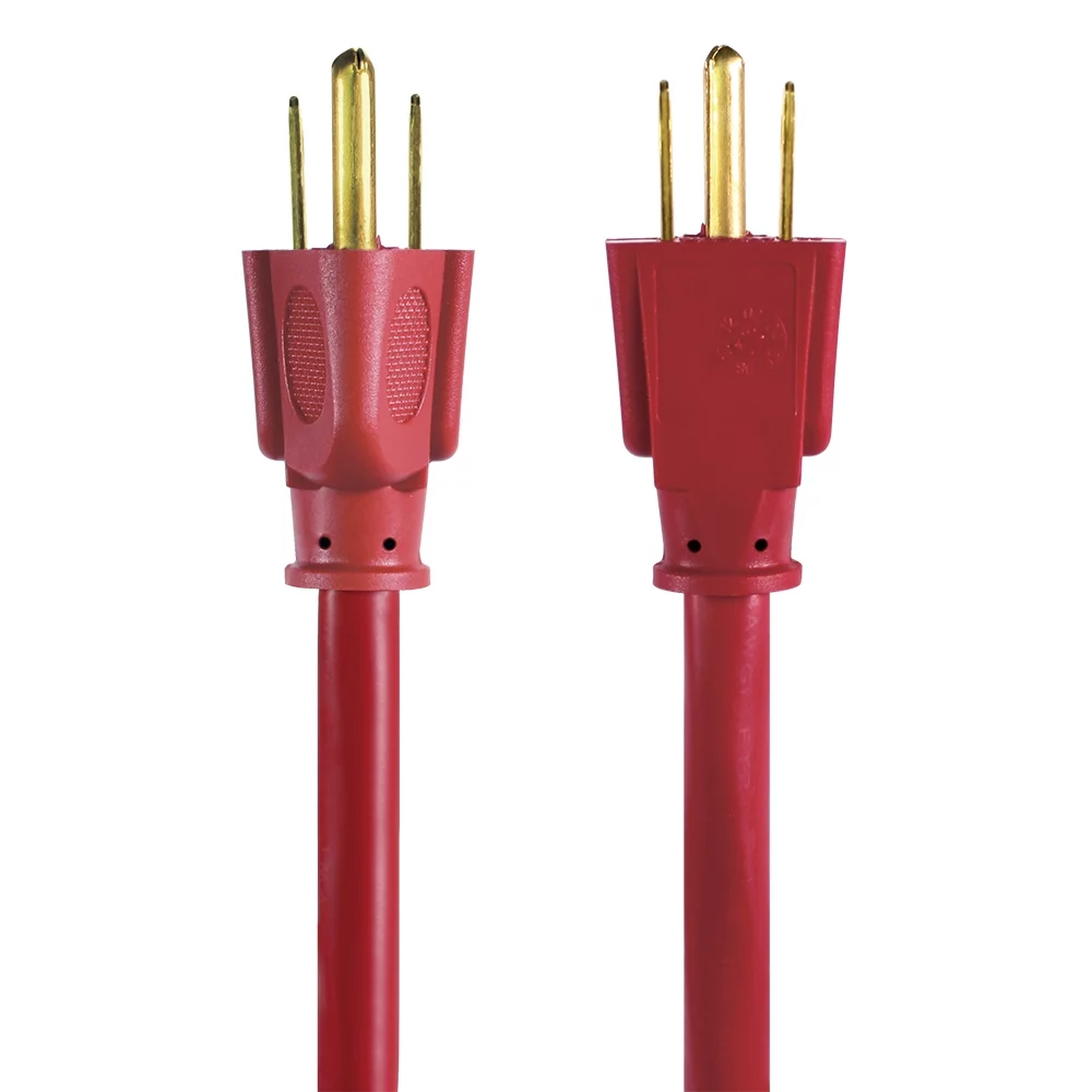 Hyper Tough 50FT 14AWG 3 Prong Red For Indoor and Outdoor Use Extension Cord - Inhomebuy