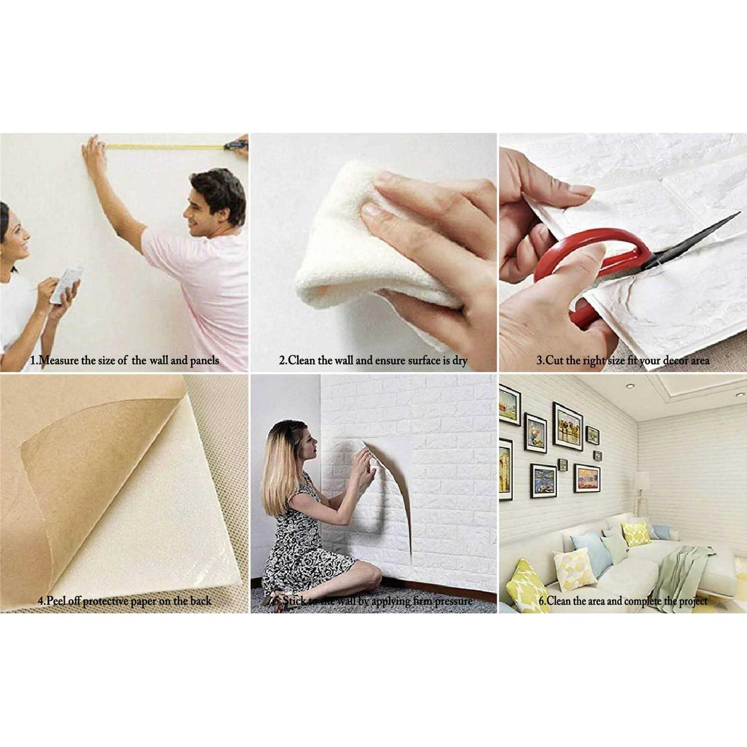 Dundee Deco Brown Faux Wood Styrofoam 3D Decorative Wall - Inhomebuy