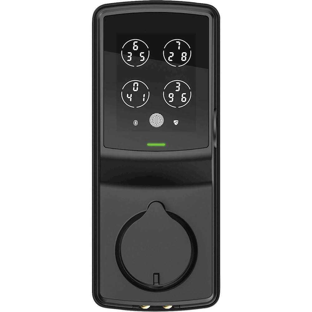 Lockly Flex Touch Satin Nickel Single-Cylinder Bluetooth Mobile App Controlled Deadbolt Lock with Biometric 3D Fingerprint - Inhomebuy