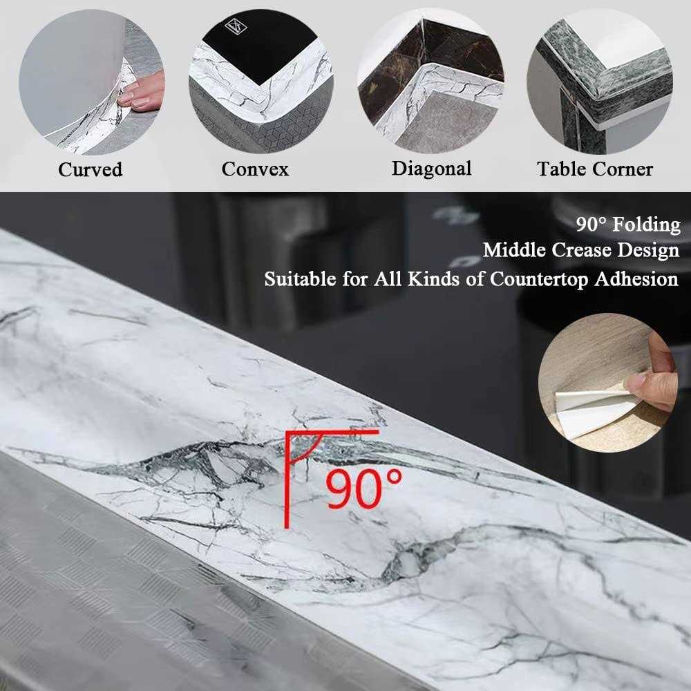 Dstorelhp Kitchen & Bath Caulk Tape Sealant Strip 1.5”x10.5FT Pvc Self Adhesive Caulk Strip Waterproof Caulking Tape - Inhomebuy