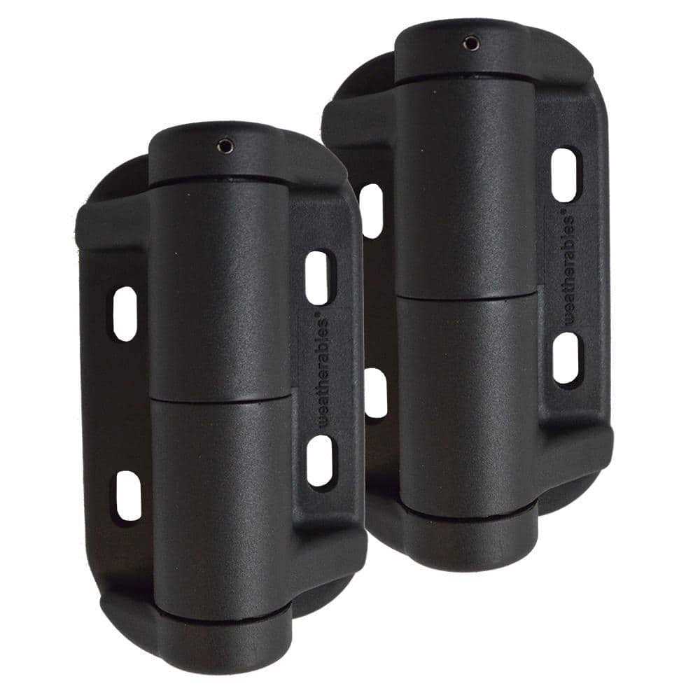 Weatherables Black Nylon Polymer Gate Handle and Gate Stop - Inhomebuy