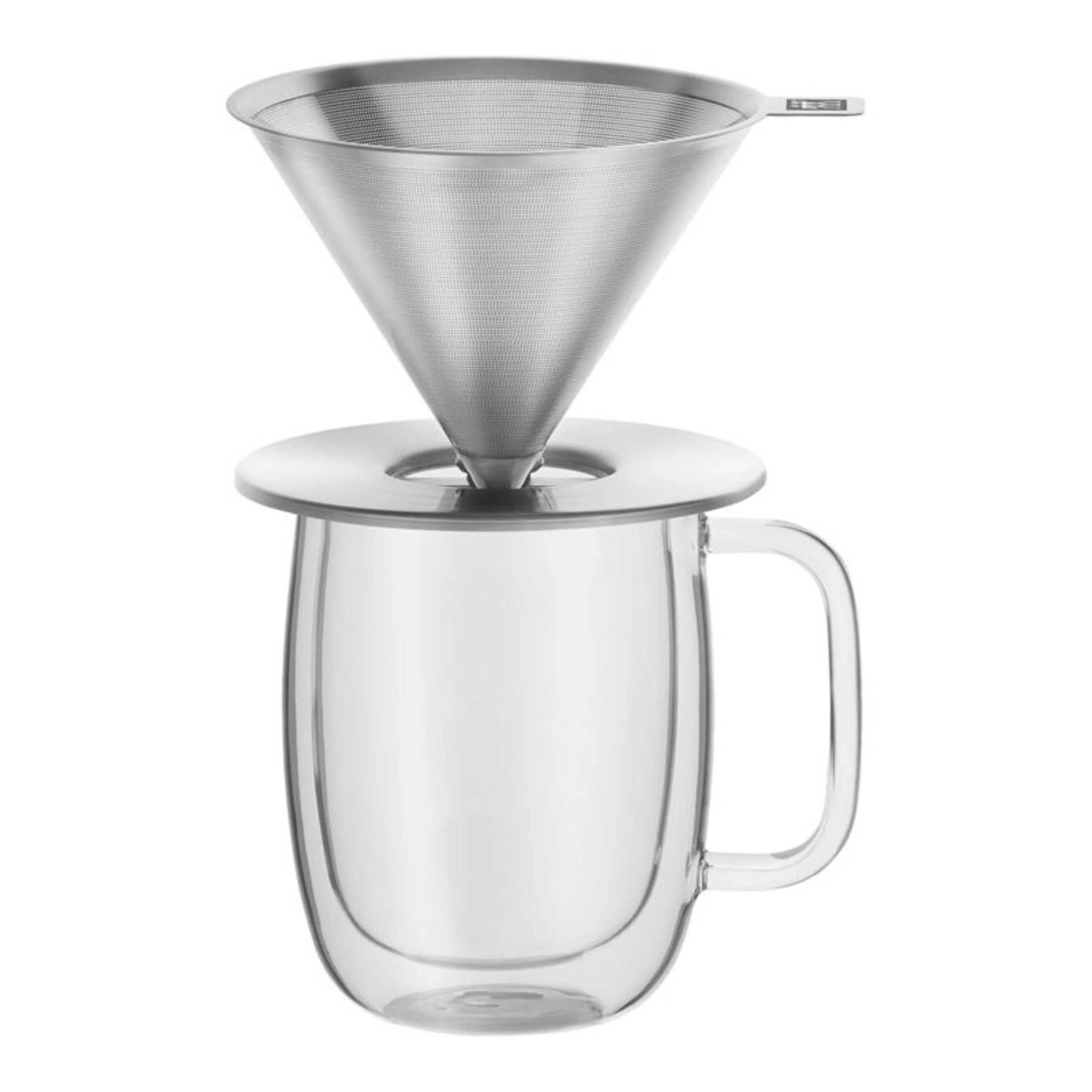 ZWILLING 2pc Pour Over Coffee Dripper Set, Sorrento Double Wall Glassware Series - Inhomebuy